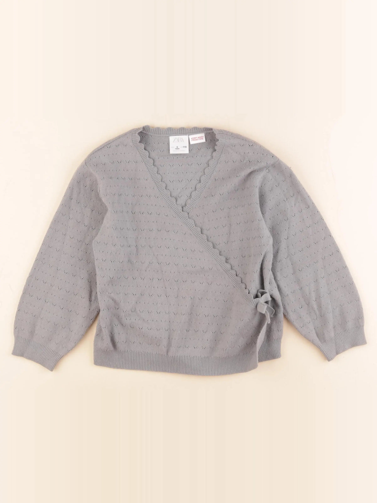 Zara - gilet gris - 5 ans