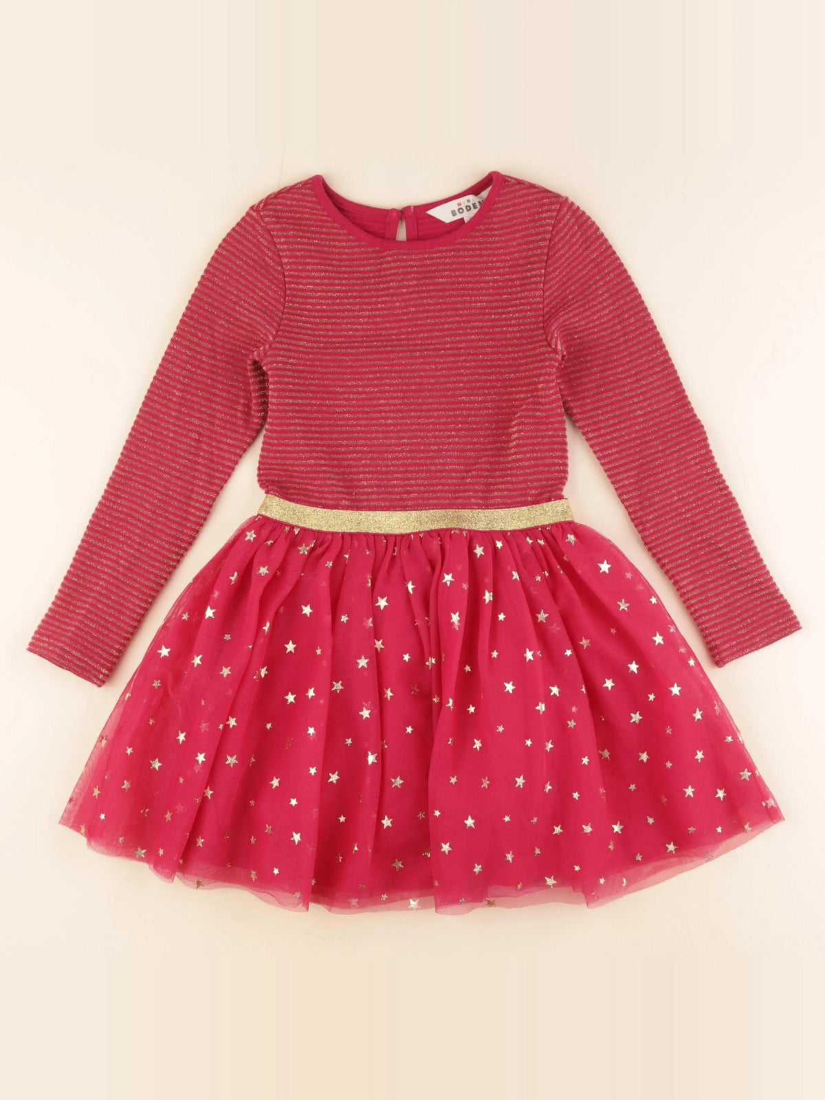 Mini Boden - robe rouge - 5/6 ans