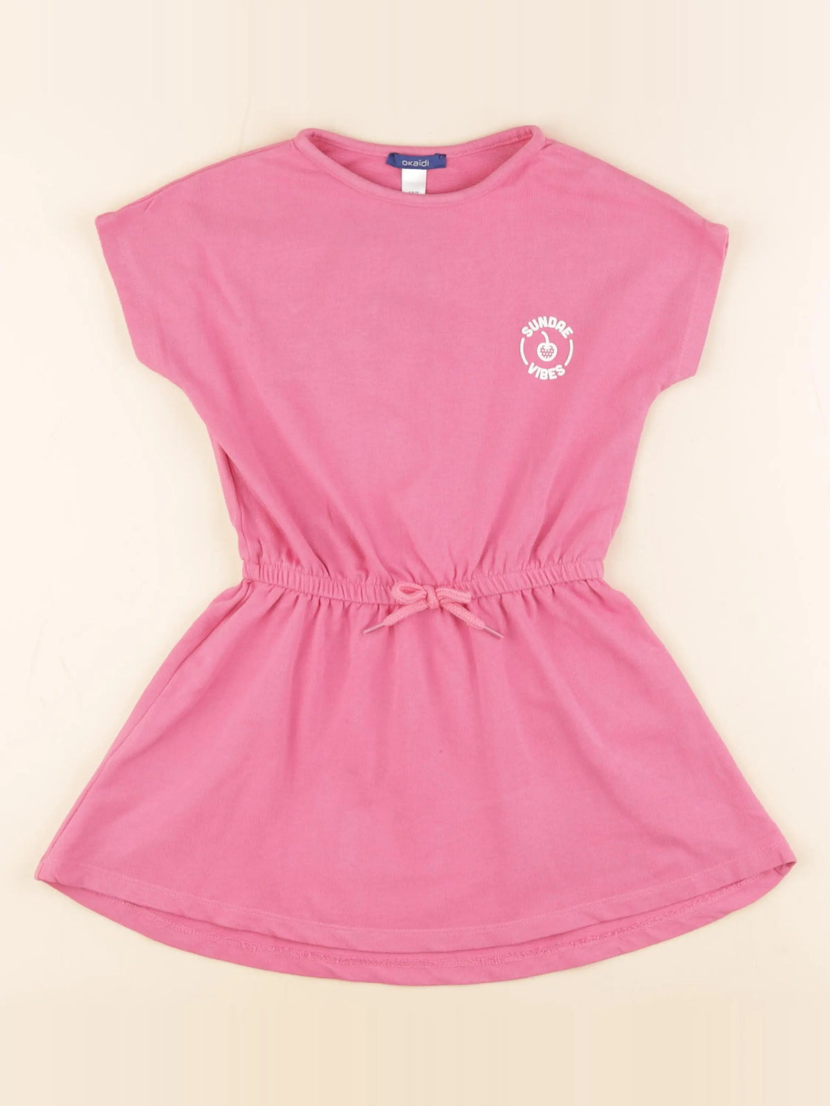 Okaidi - robe imprimé au dos rose - 6 ans