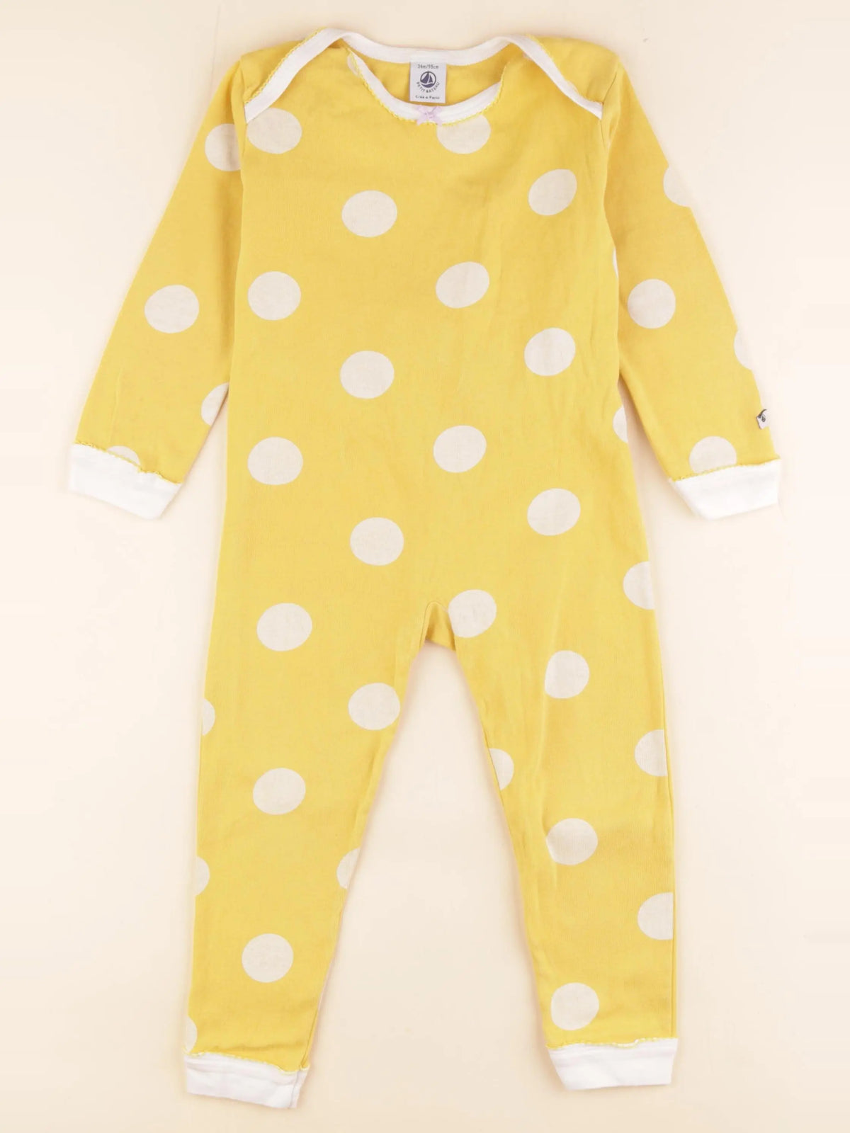 Petit Bateau - pyjama coton jaune - 36 mois