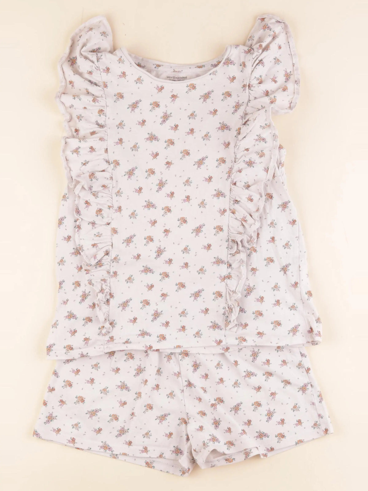 Vertbaudet - pyjama coton beige - 10 ans