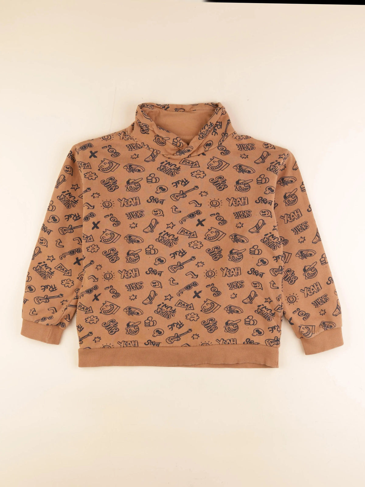 Vertbaudet - sweat marron - 12 ans