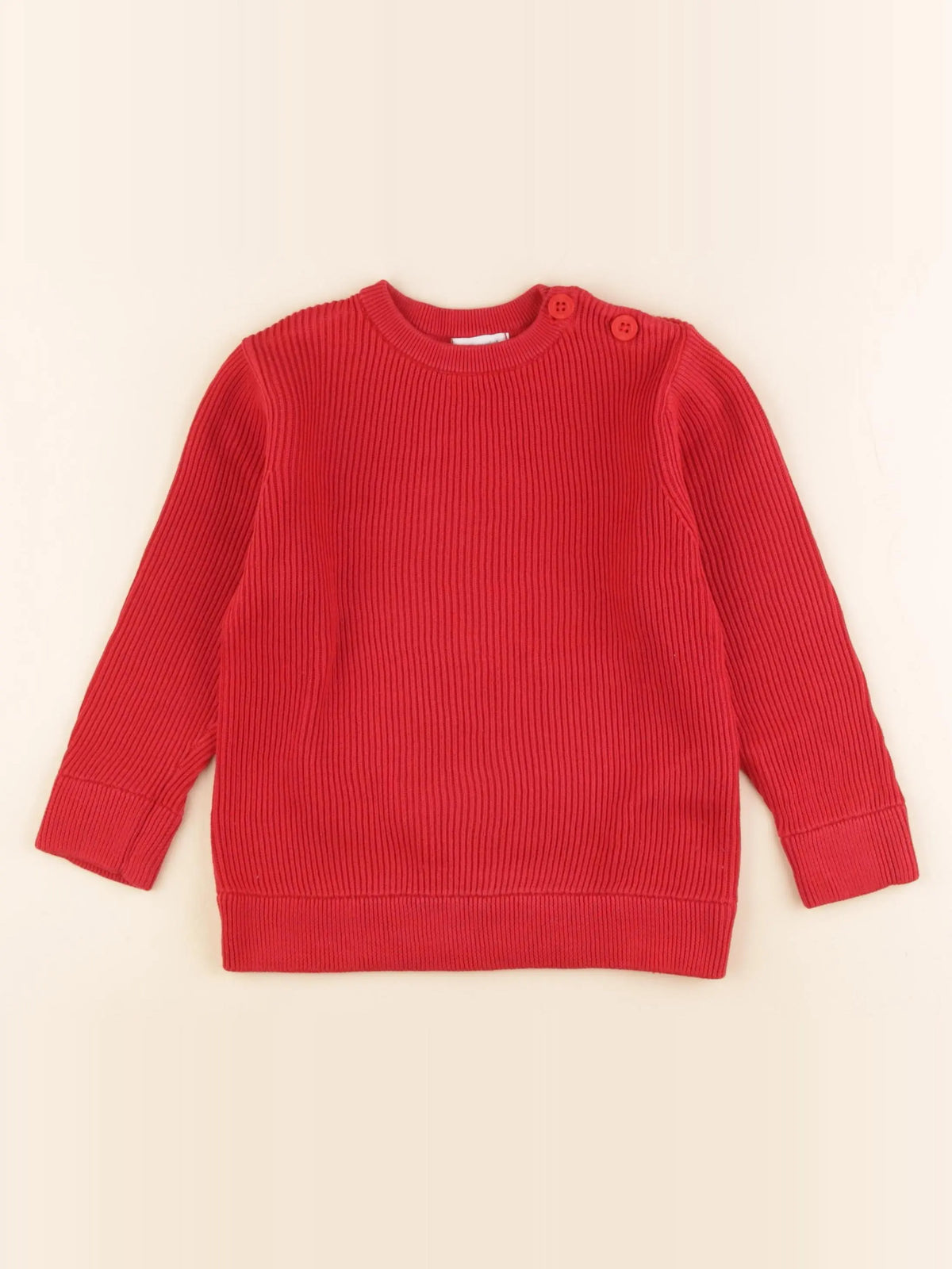 Vertbaudet - pull rouge - 5 ans