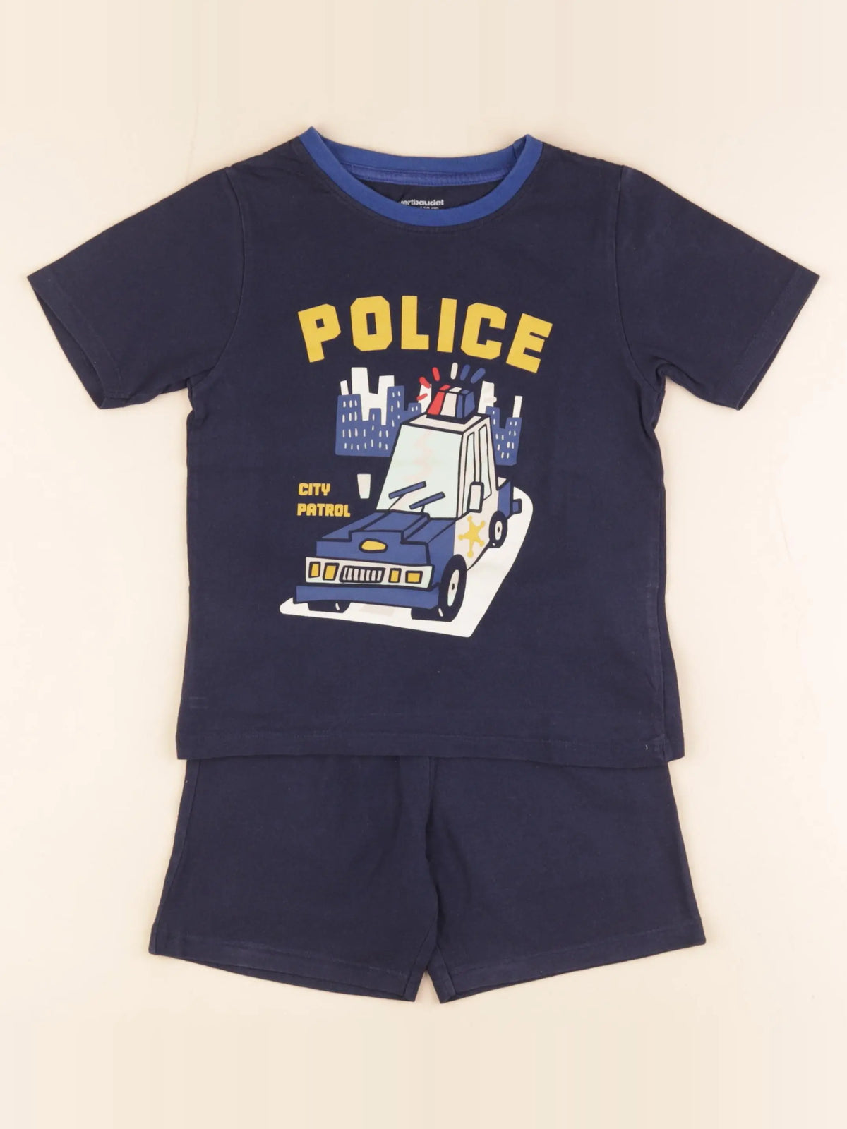Vertbaudet - pyjama coton bleu - 5 ans
