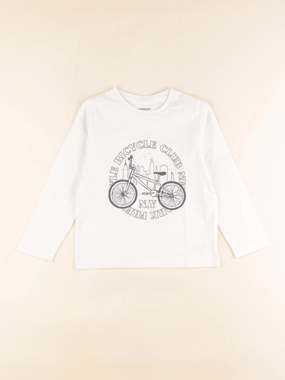 Vertbaudet - tee-shirt blanc - 5 ans