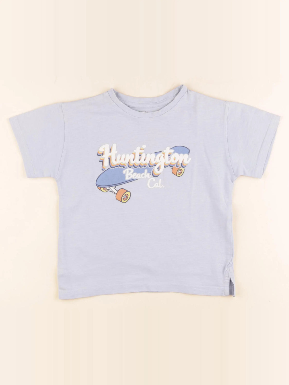Vertbaudet - tee-shirt bleu - 5 ans