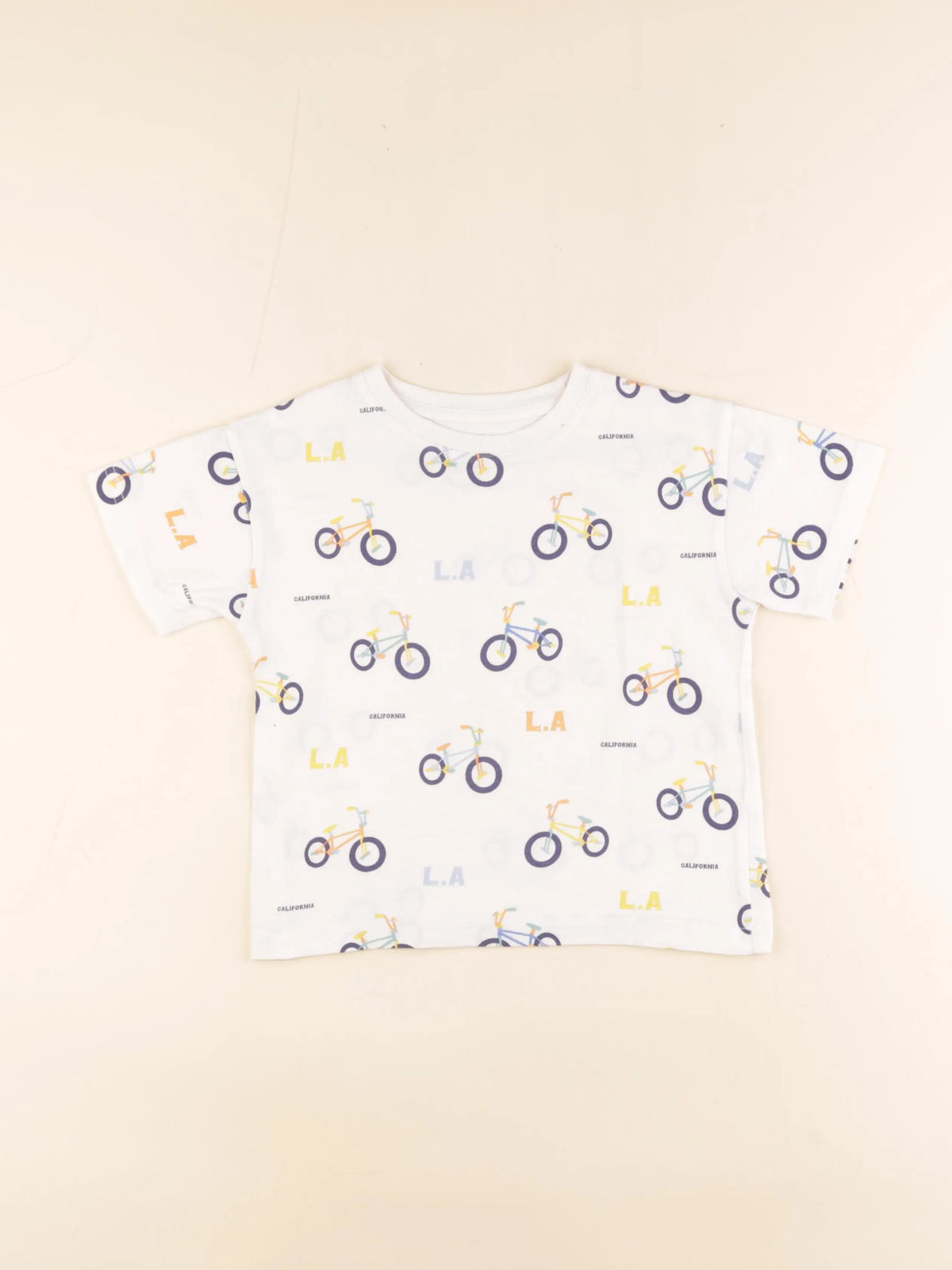 Vertbaudet - tee-shirt beige - 5 ans