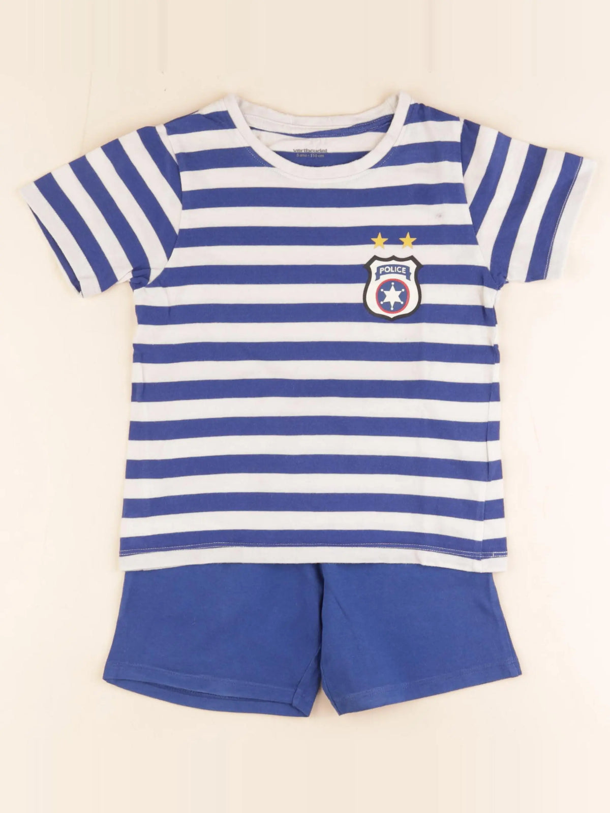 Vertbaudet - pyjama coton bleu - 5 ans