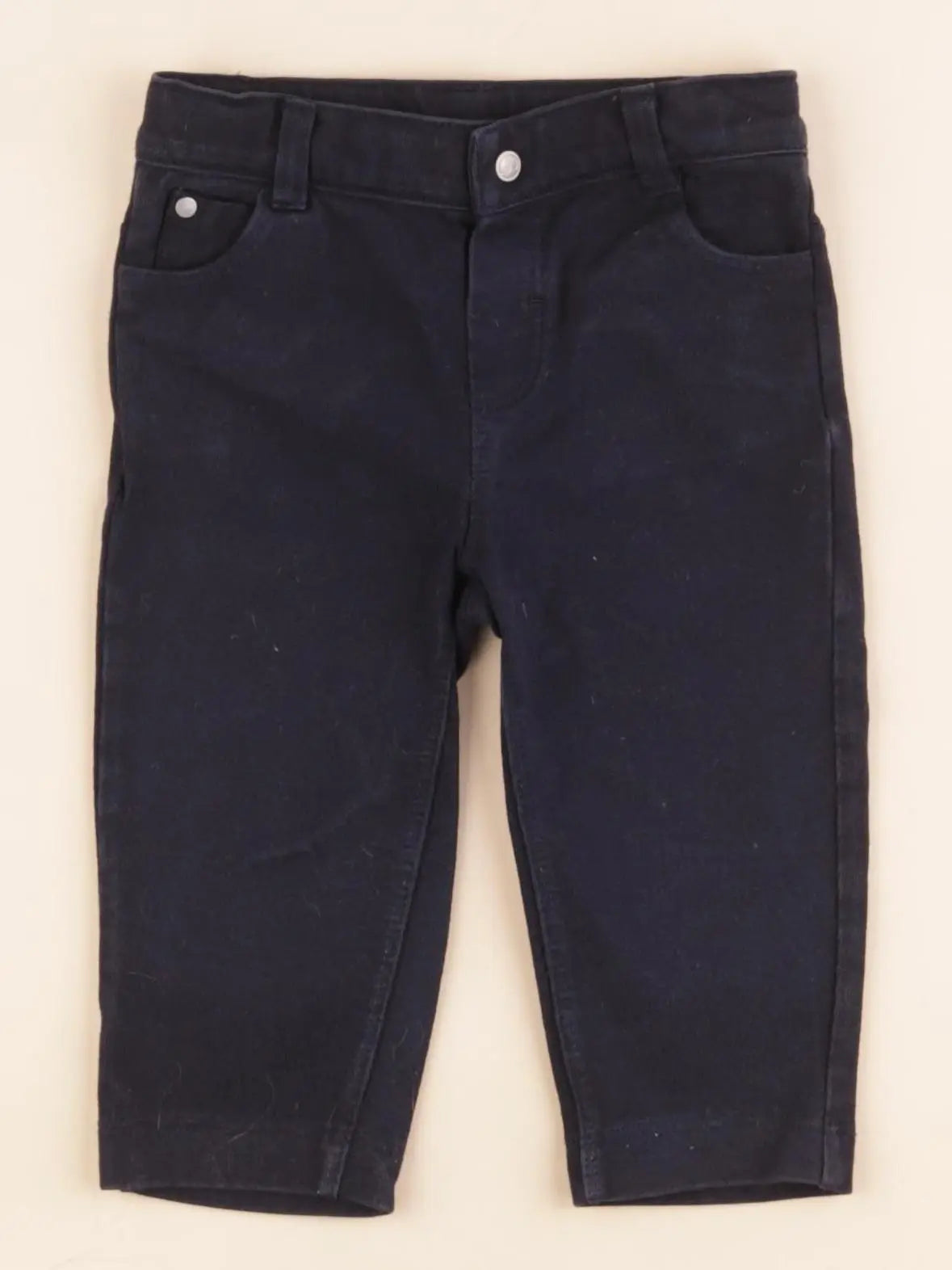 Petit Bateau - pantalon bleu - 6 mois