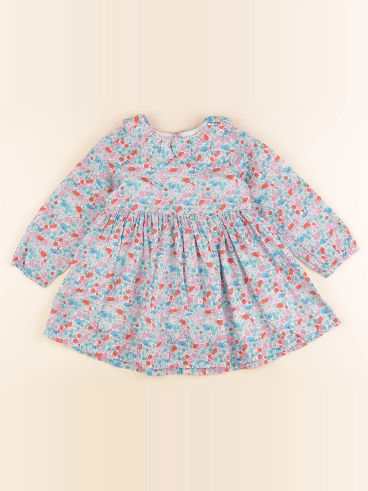 Jacadi - robe liberty multicolore - 24 mois
