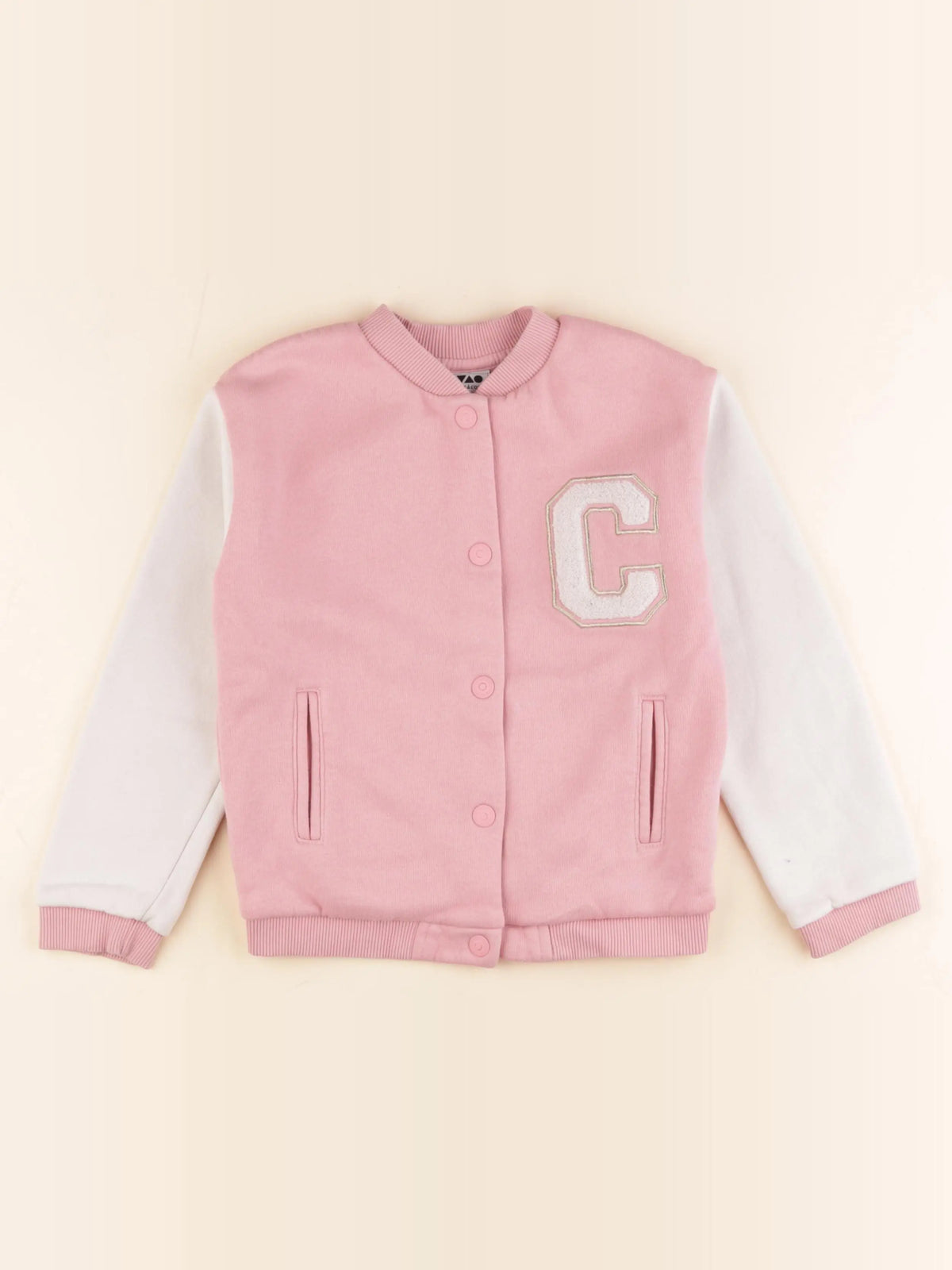 Tape à l'oeil - sweat beige, rose - 8 ans