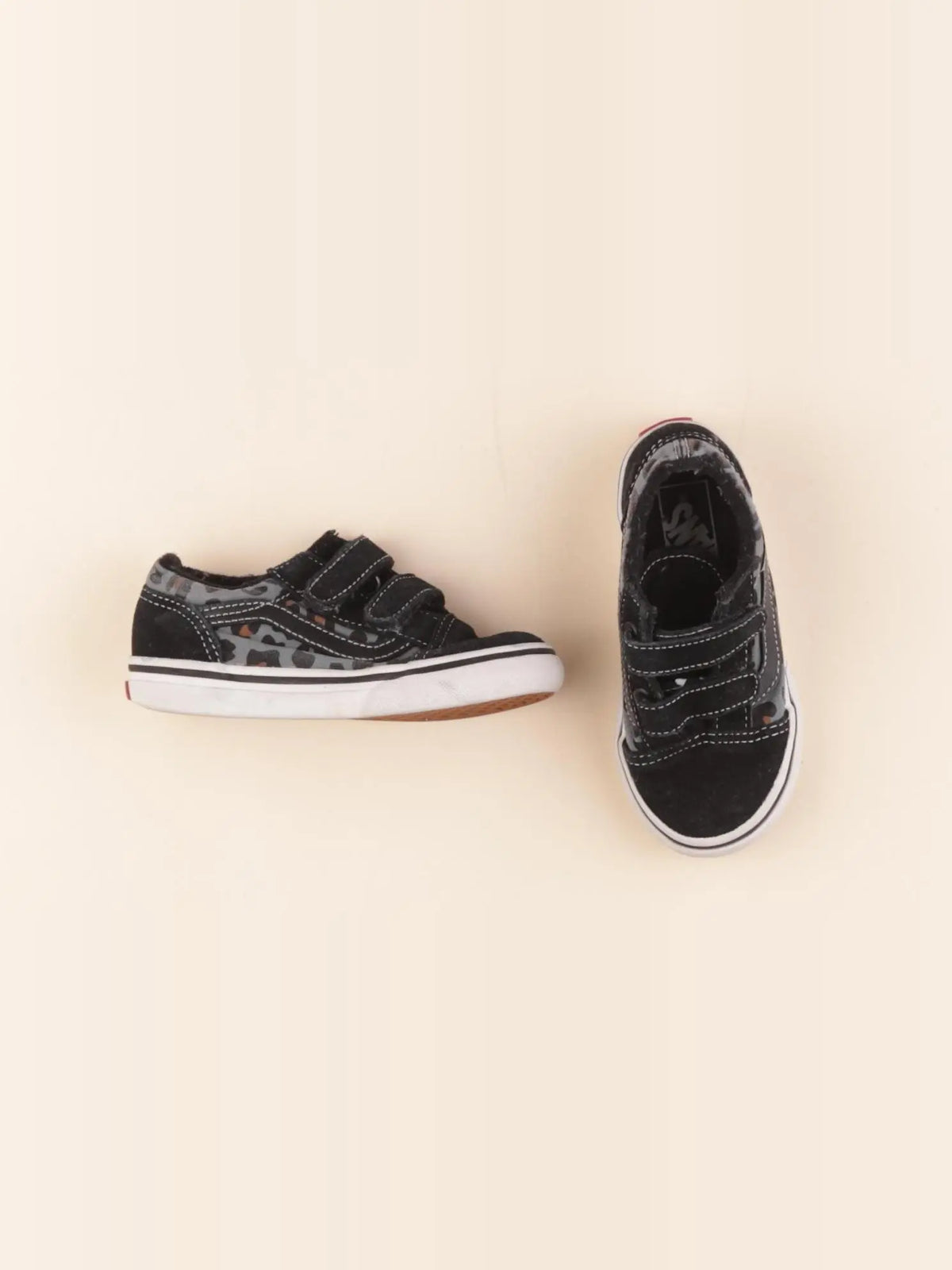 Vans - tennis à scratch/ lacets multicolore - pointure 25