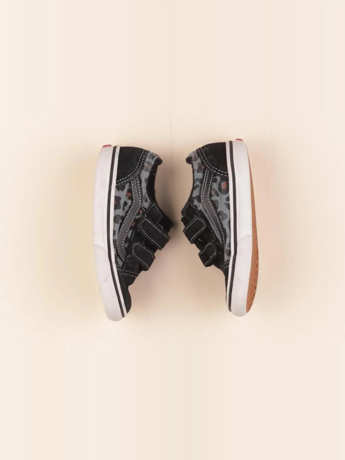 Vans - tennis à scratch/ lacets multicolore - pointure 25