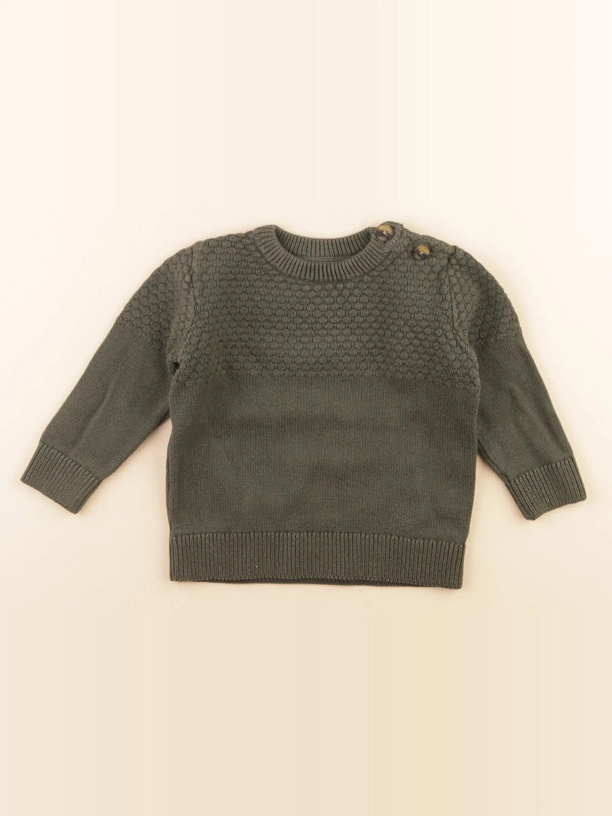 Vertbaudet - pull vert - 2 ans