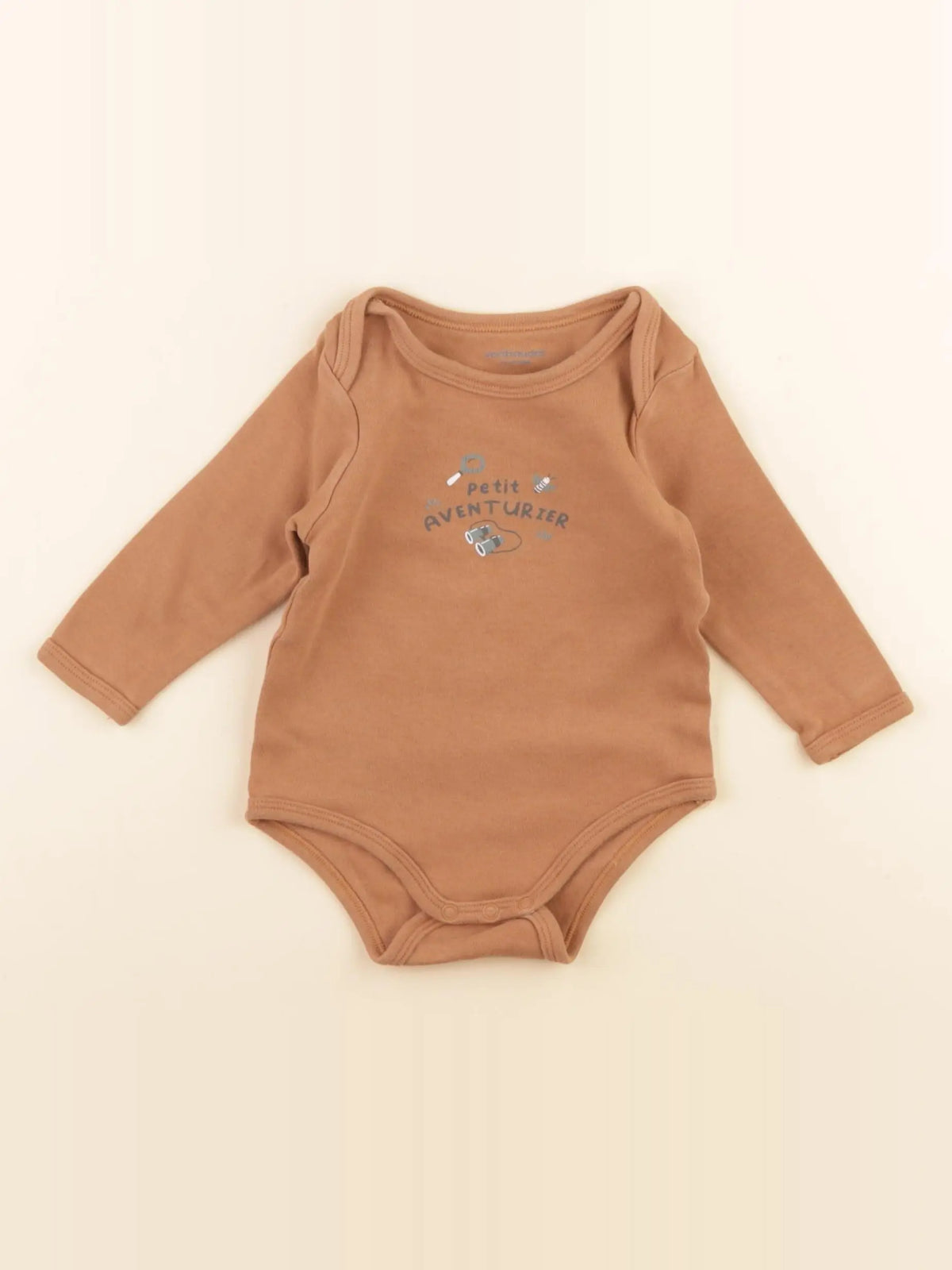Vertbaudet - body marron - 9 mois