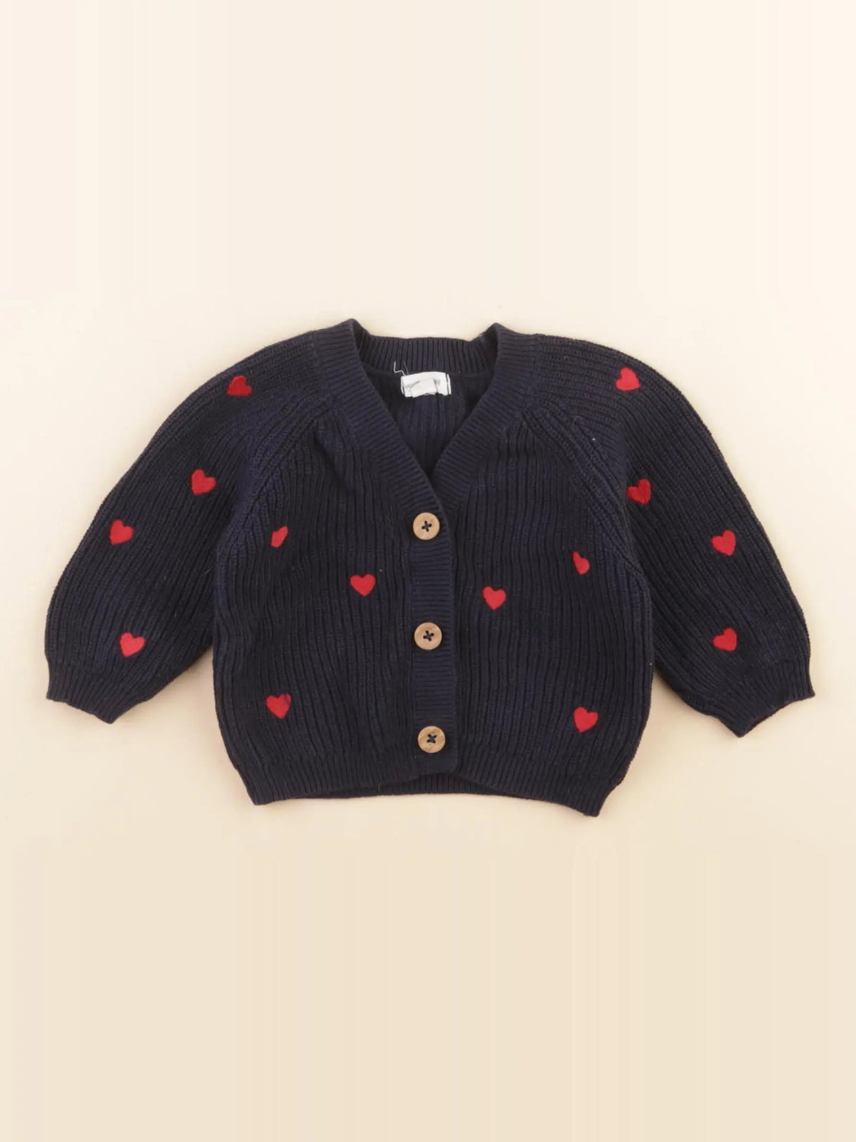 Vertbaudet - gilet bleu - 3 mois