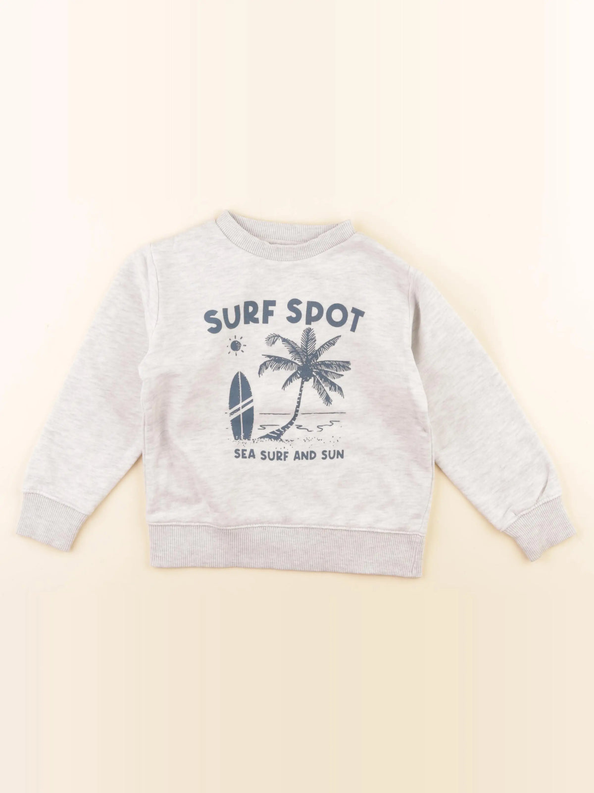 Vertbaudet - sweat gris - 5 ans