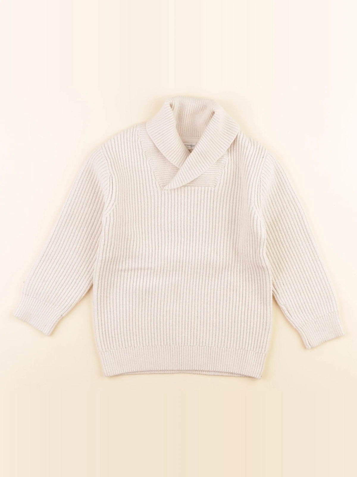Vertbaudet - pull beige - 5 ans