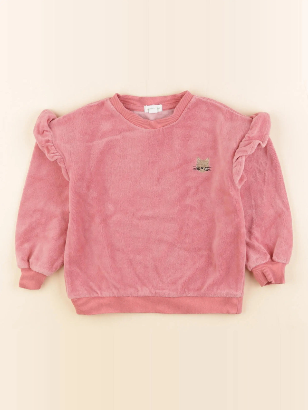 Vertbaudet - sweat rose - 3 ans