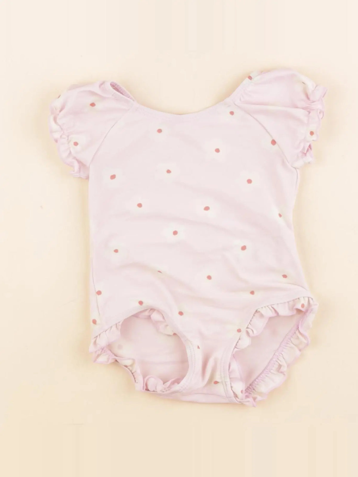 Vertbaudet - maillot de bain rose - 12 mois