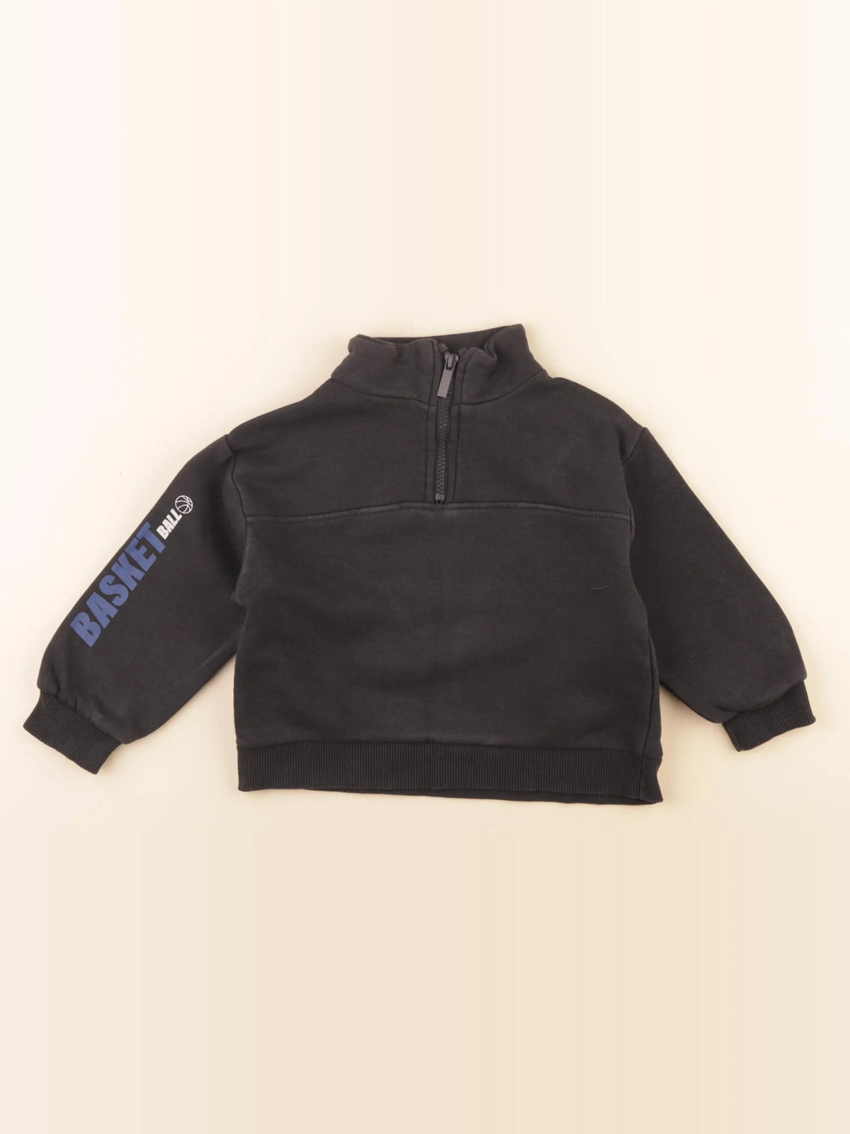 Vertbaudet - sweat noir - 4 ans