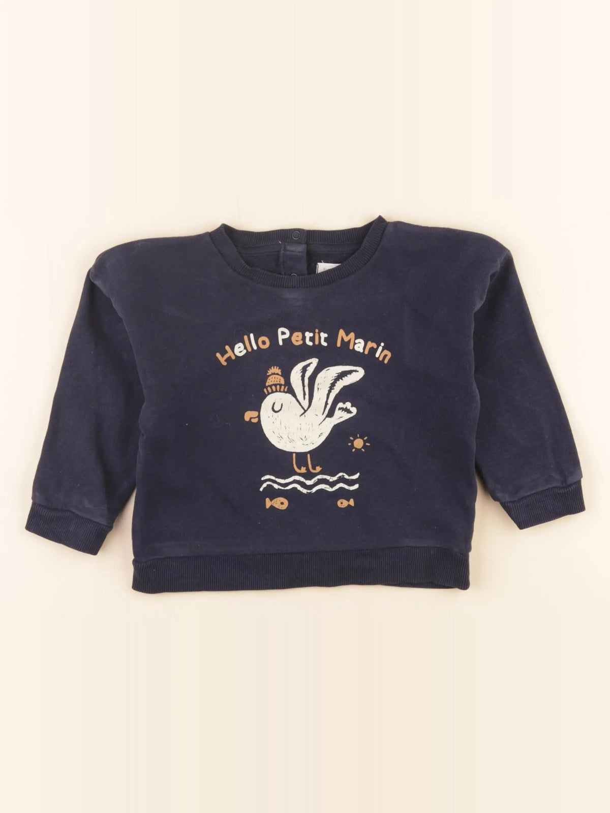 Vertbaudet - sweat bleu - 24 mois