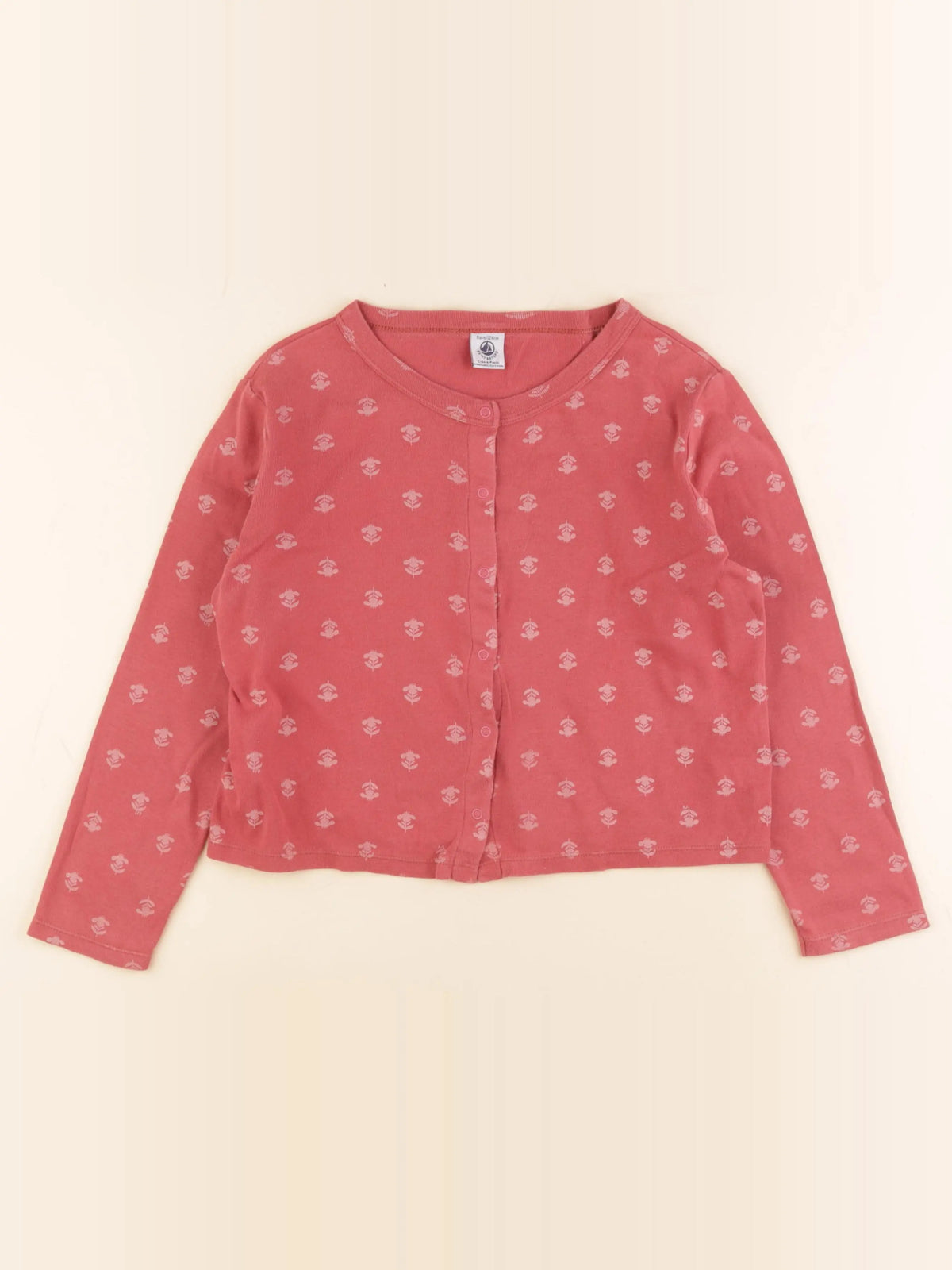 Petit Bateau - tee-shirt rose - 8 ans