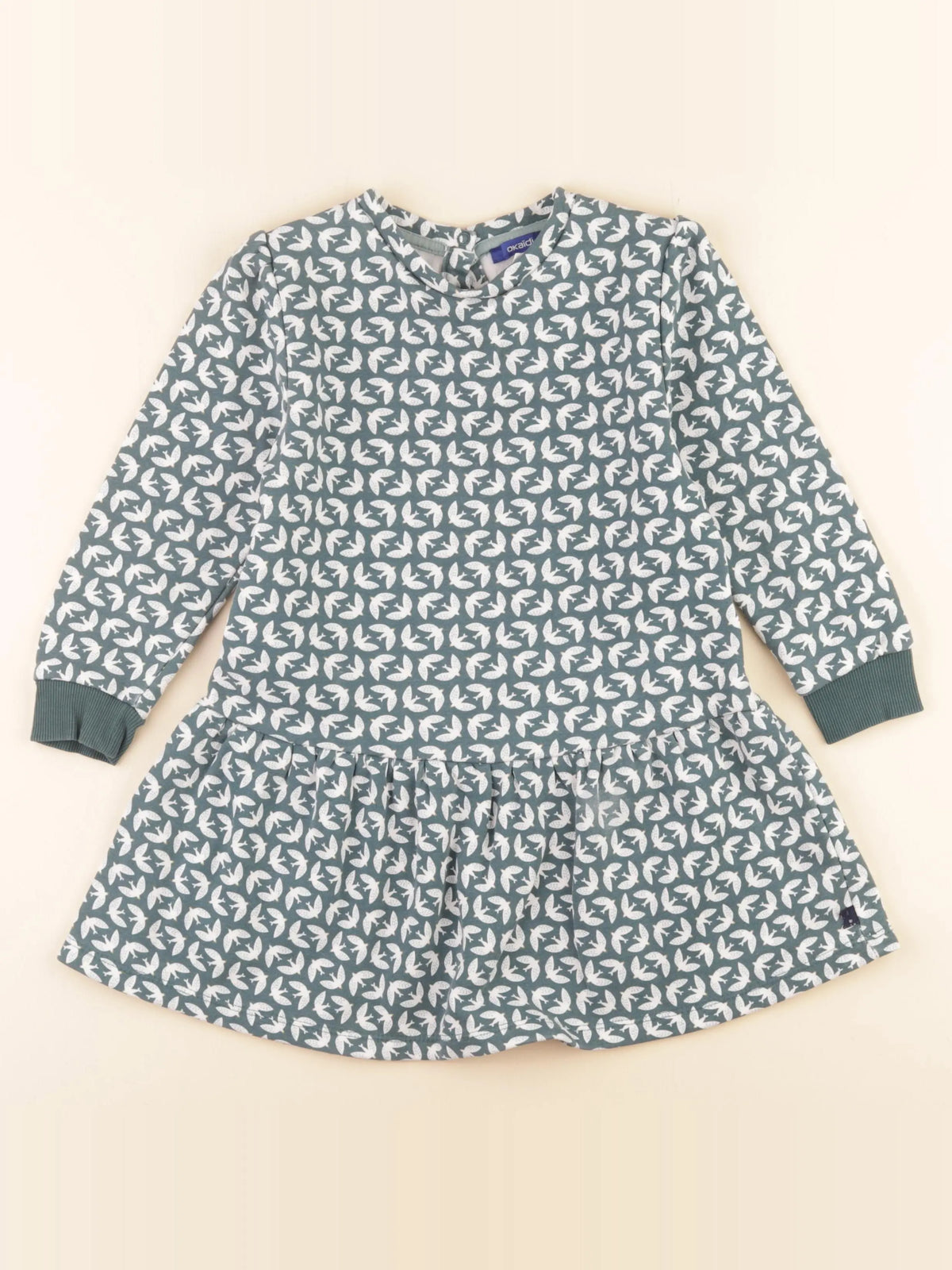 Okaidi - robe vert - 4 ans
