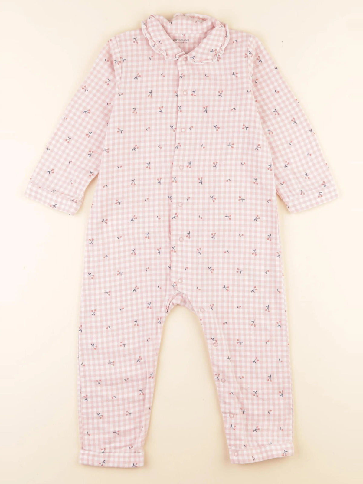 Vertbaudet - pyjama coton rose - 3 ans