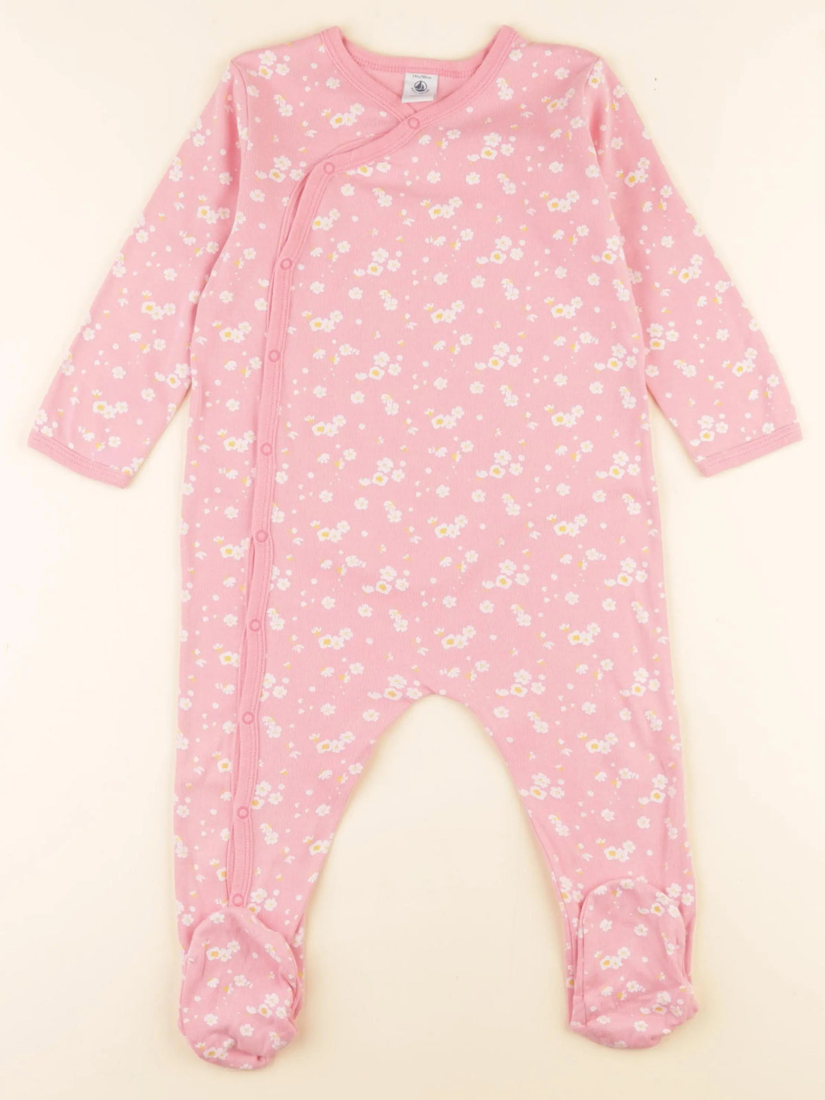 Petit Bateau - pyjama coton rose - 24 mois