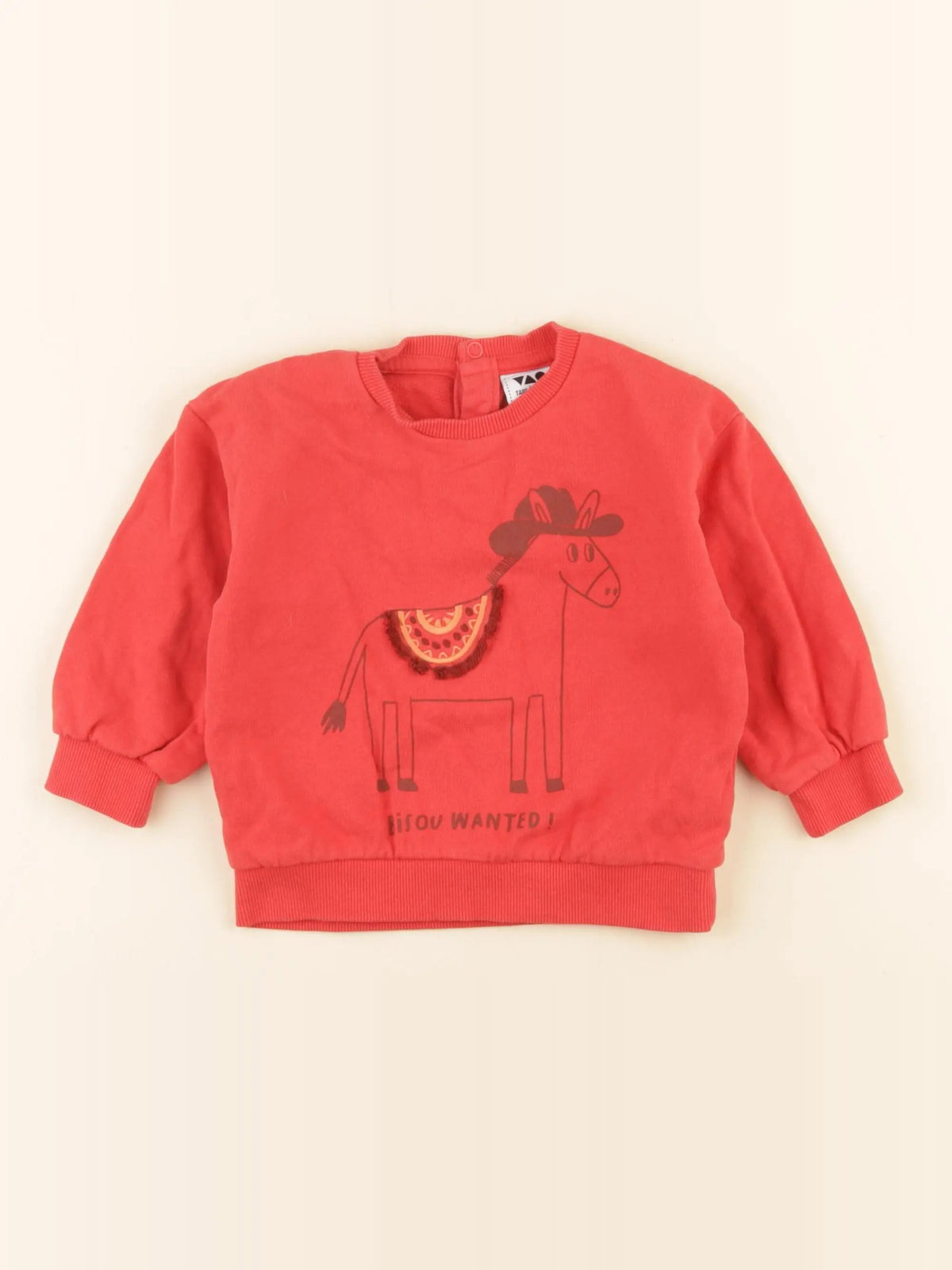 Tape à l'oeil - sweat rouge - 18 mois