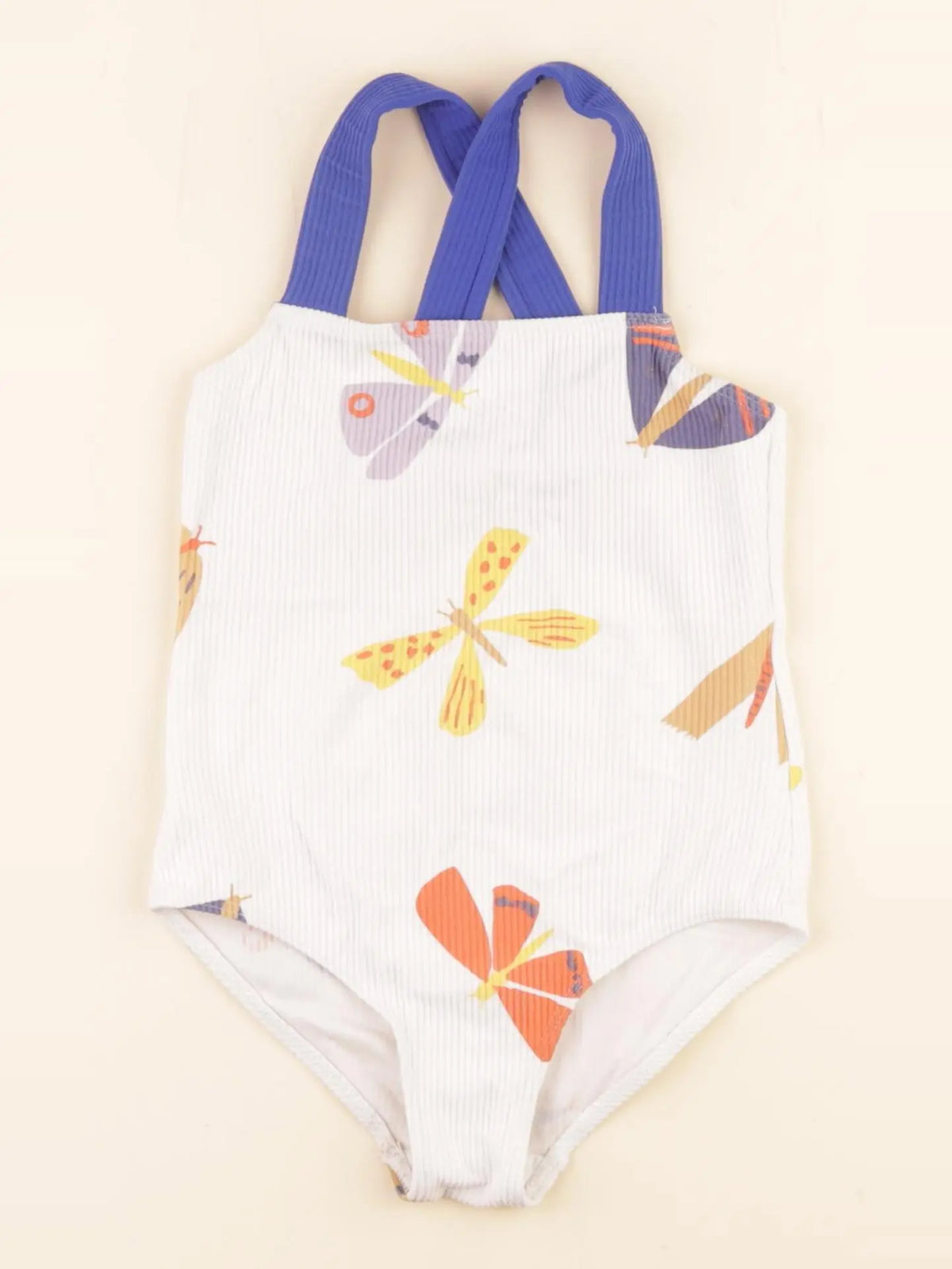 Monoprix - maillot de bain bleu, beige - 5 ans