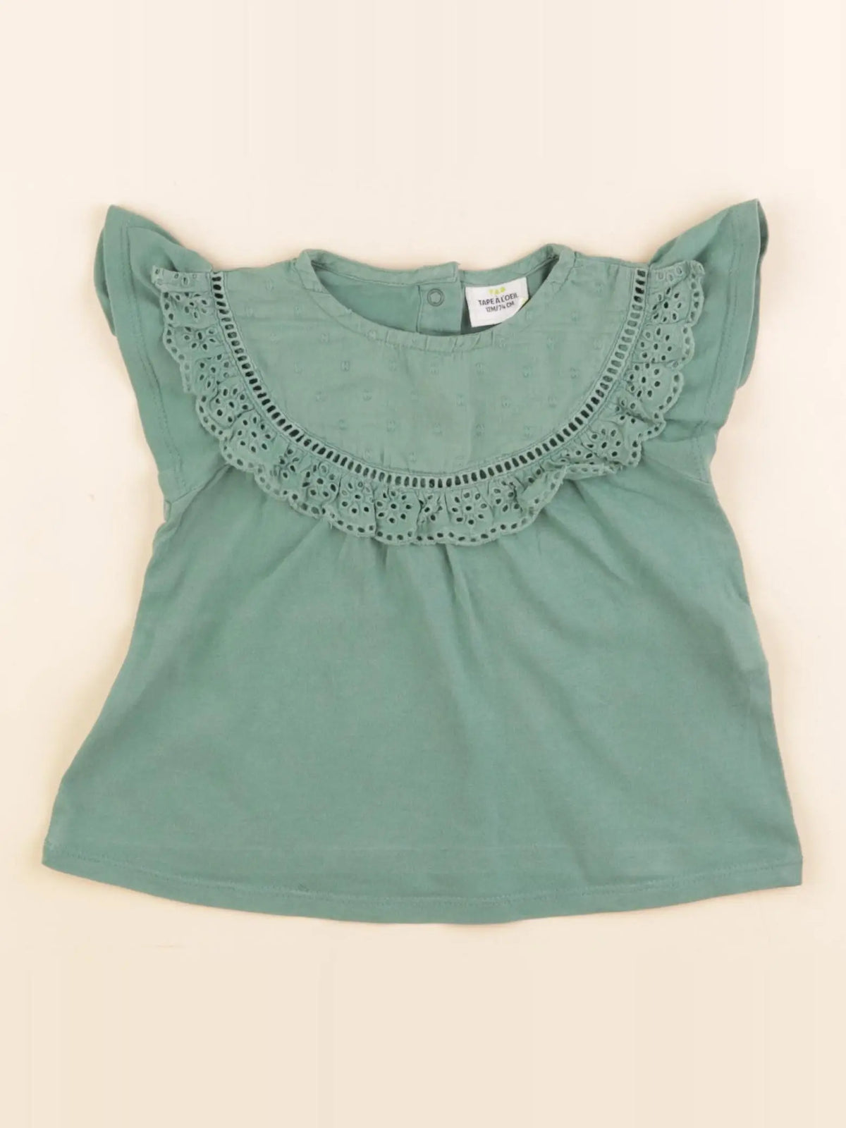 Tape à l'oeil - tee-shirt vert - 12 mois