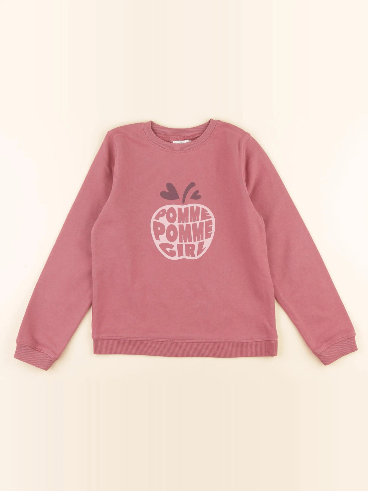 Vertbaudet - sweat rose - 8 ans