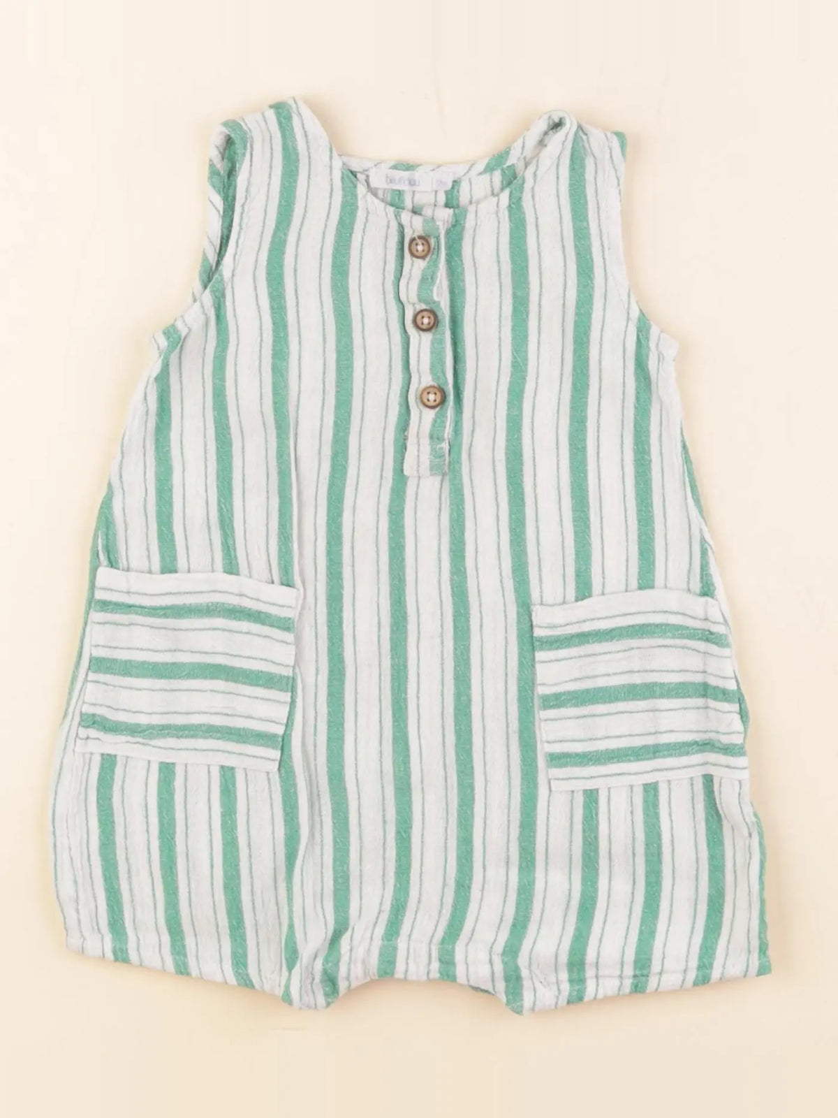 Boutchou - combinaison vert - 12 mois
