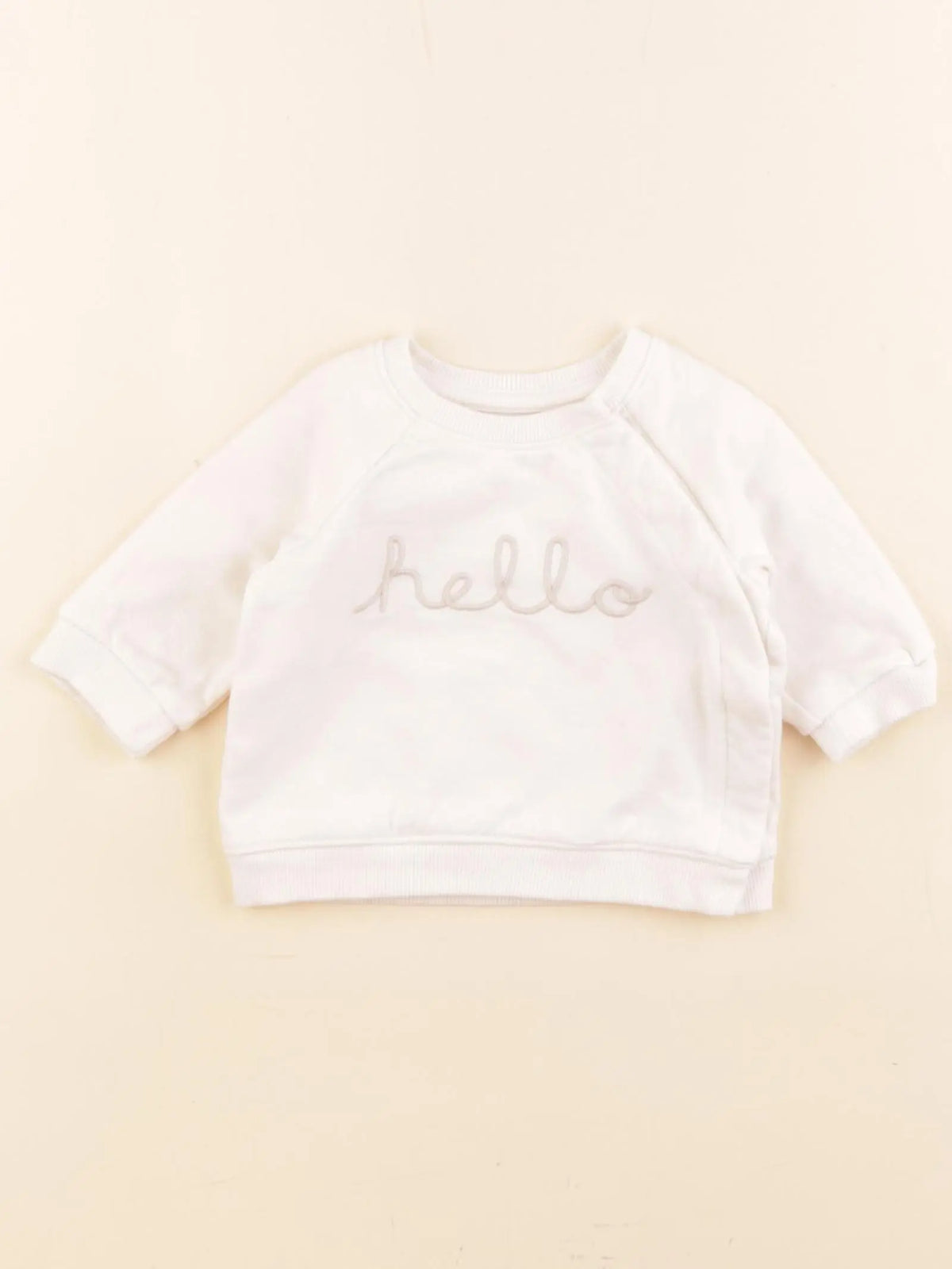 H&M - sweat beige - 1/2 mois