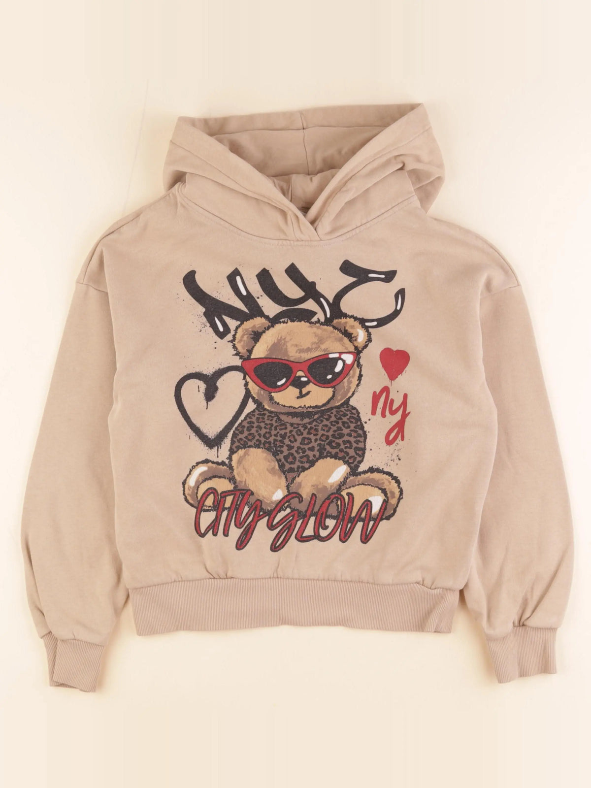 H&M - sweat beige - 8/10 ans