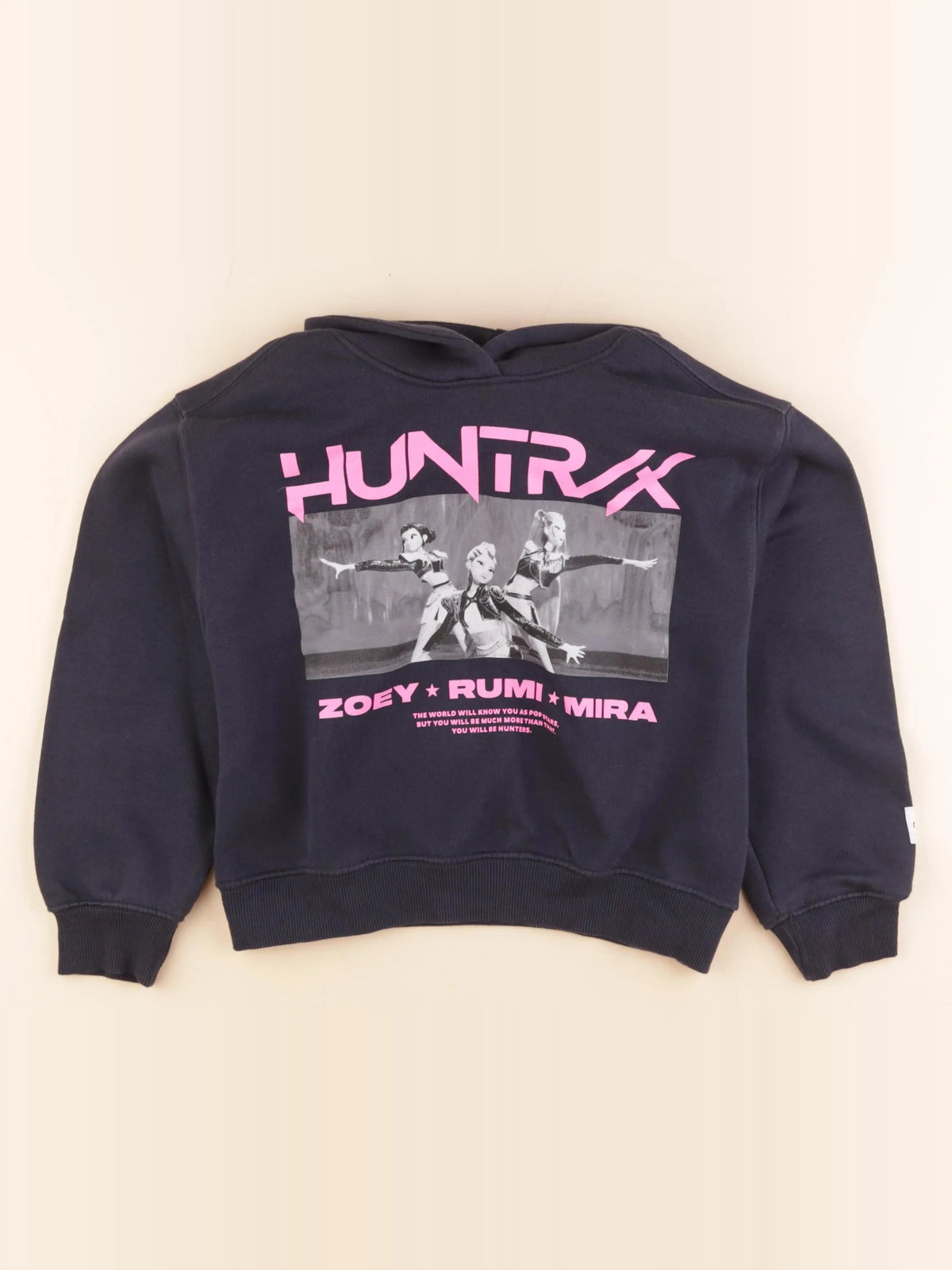 Zara - sweat imprimé au dos noir - 9/10 ans