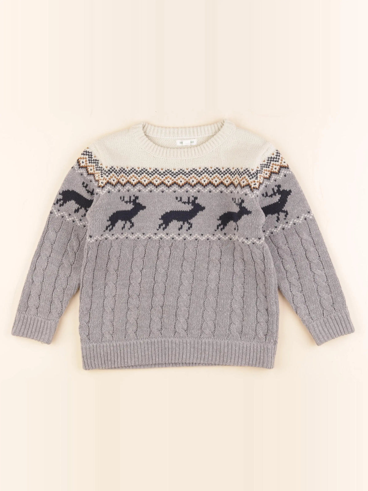 Vertbaudet - pull gris - 5 ans
