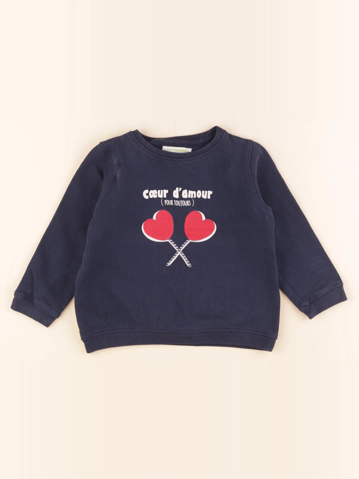 Vertbaudet - sweat bleu - 5 ans