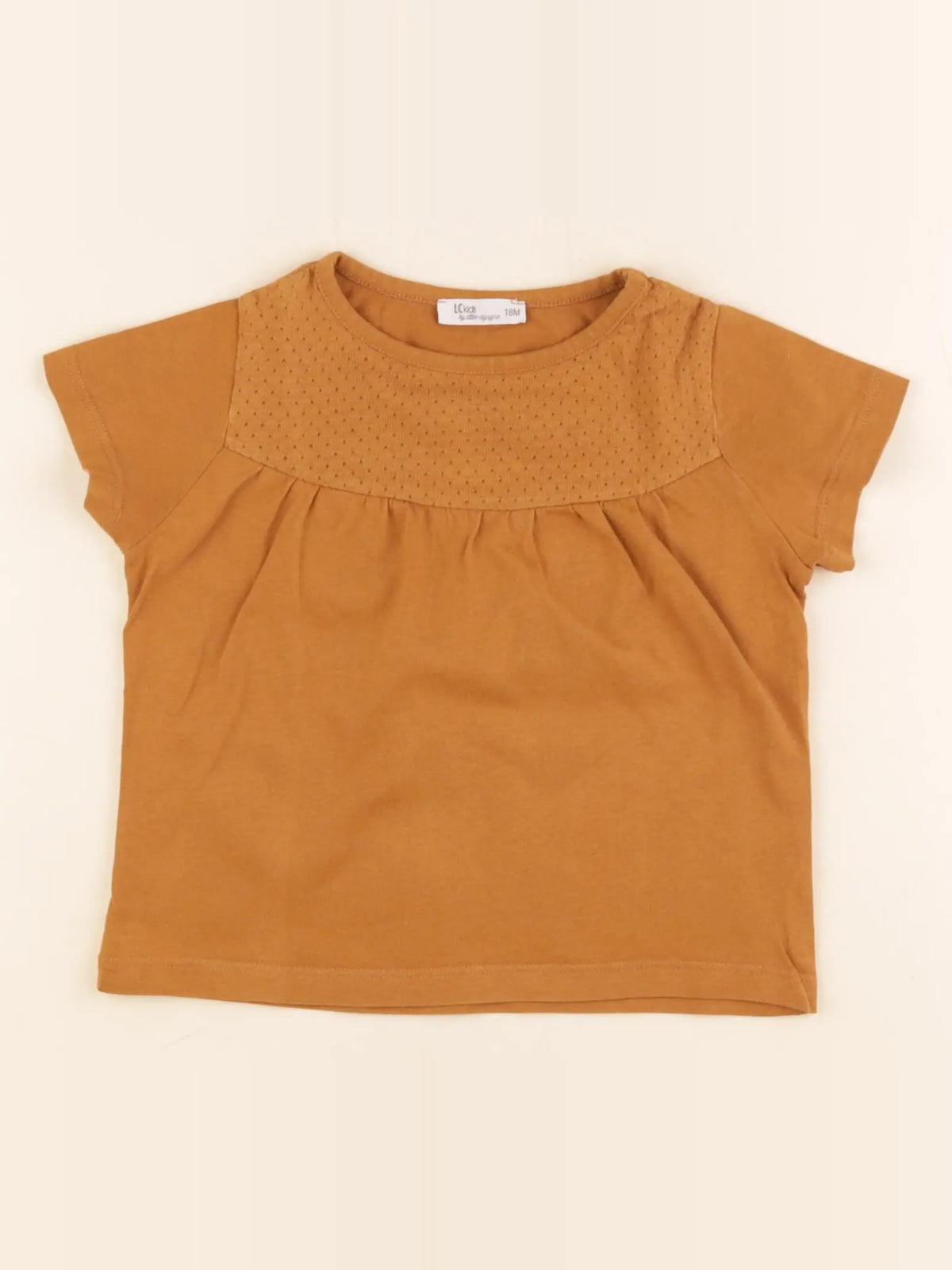 Little Cigogne - tee-shirt marron - 18 mois