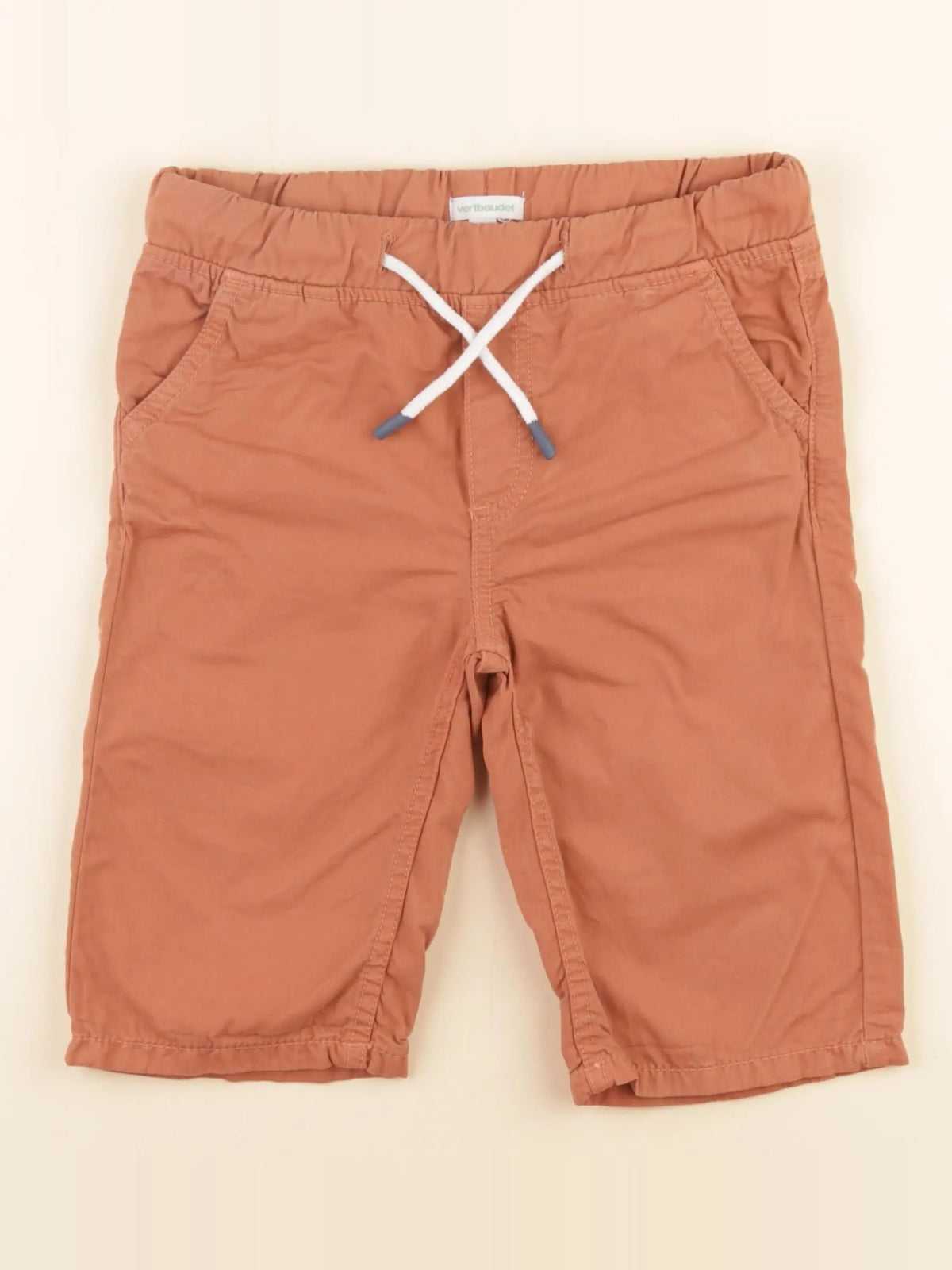 Vertbaudet - short marron - 8 ans