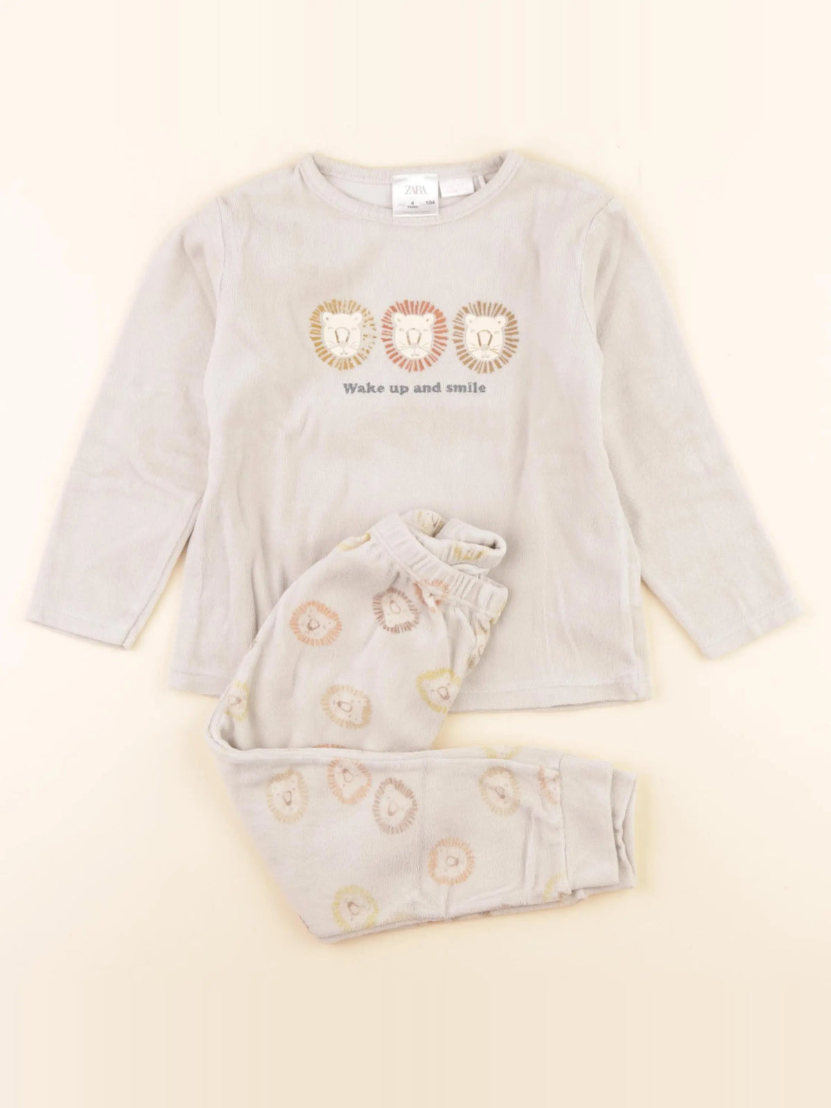 Zara - pyjama velours multicolore - 4 ans