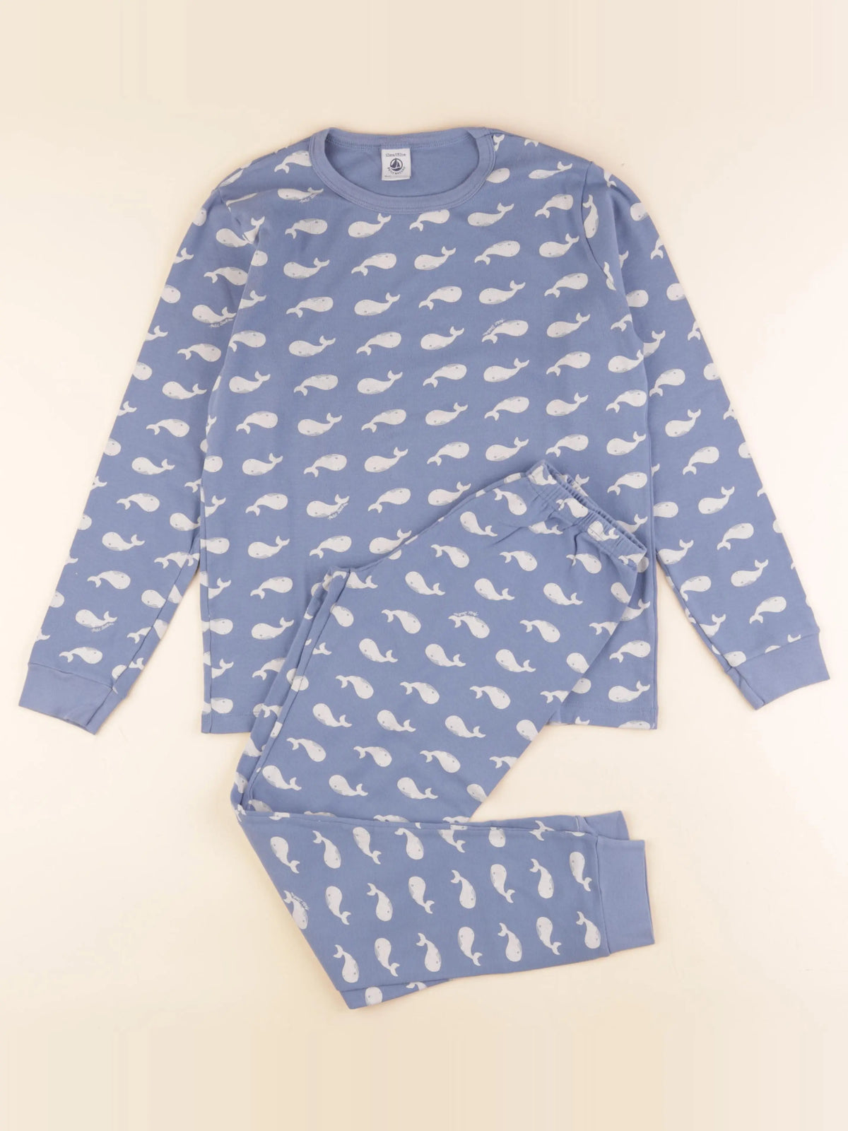 Petit Bateau - pyjama coton bleu - 12 ans