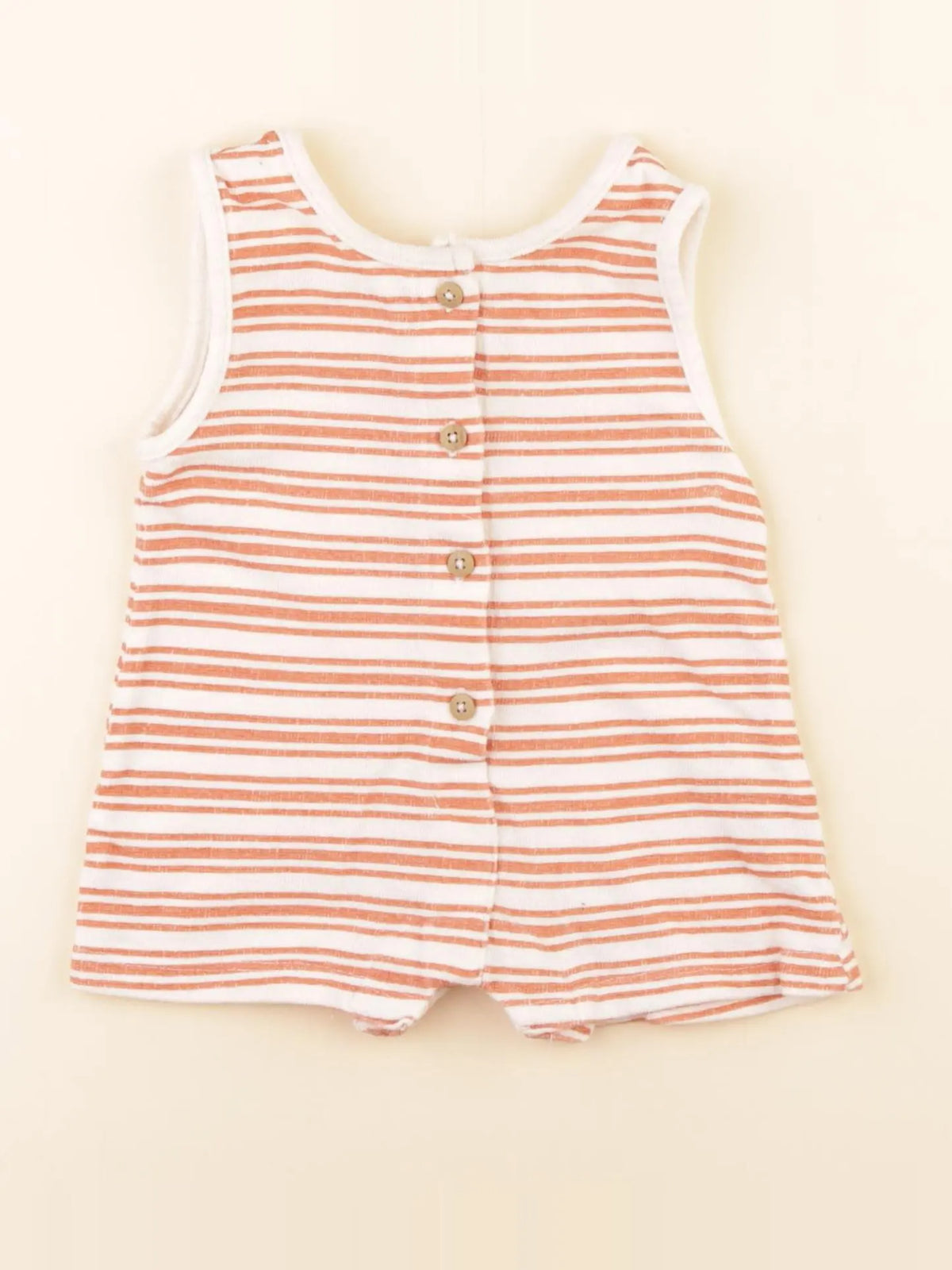Vertbaudet - combinaison orange - 3 mois