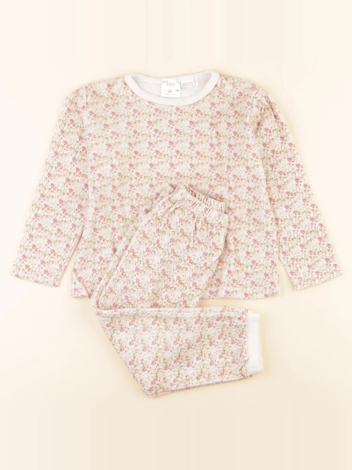 Zara - pyjama velours multicolore - 4 ans