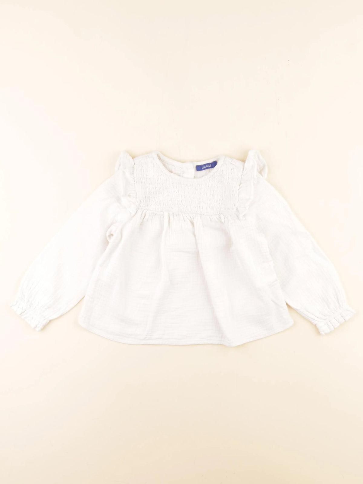 Okaidi - blouse blanc - 3 ans