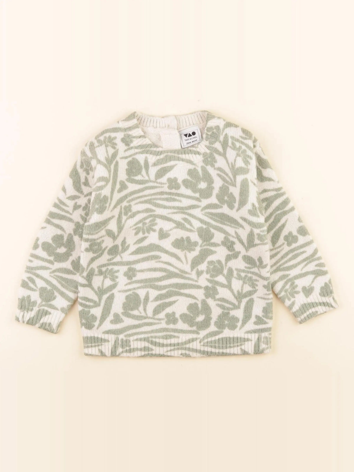 Tape à l'oeil - pull vert - 24 mois