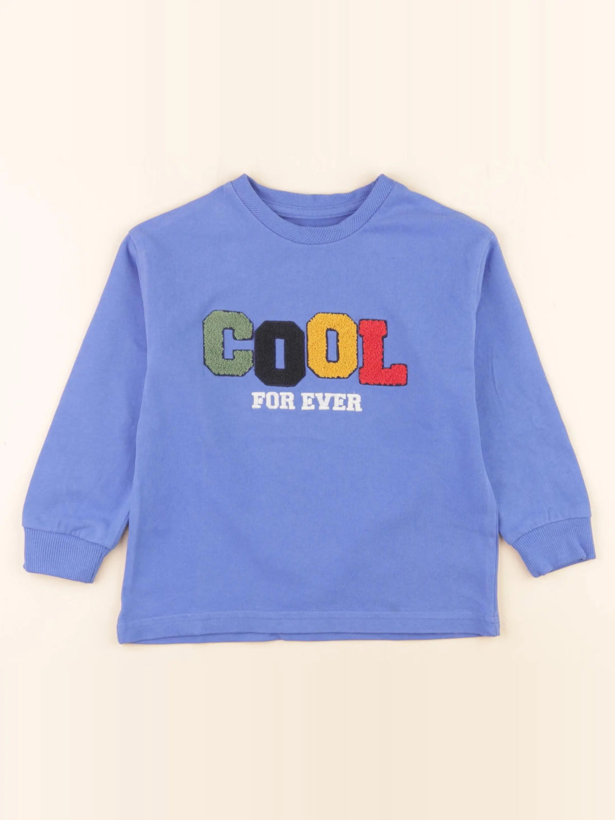 Vertbaudet - tee-shirt bleu - 5 ans