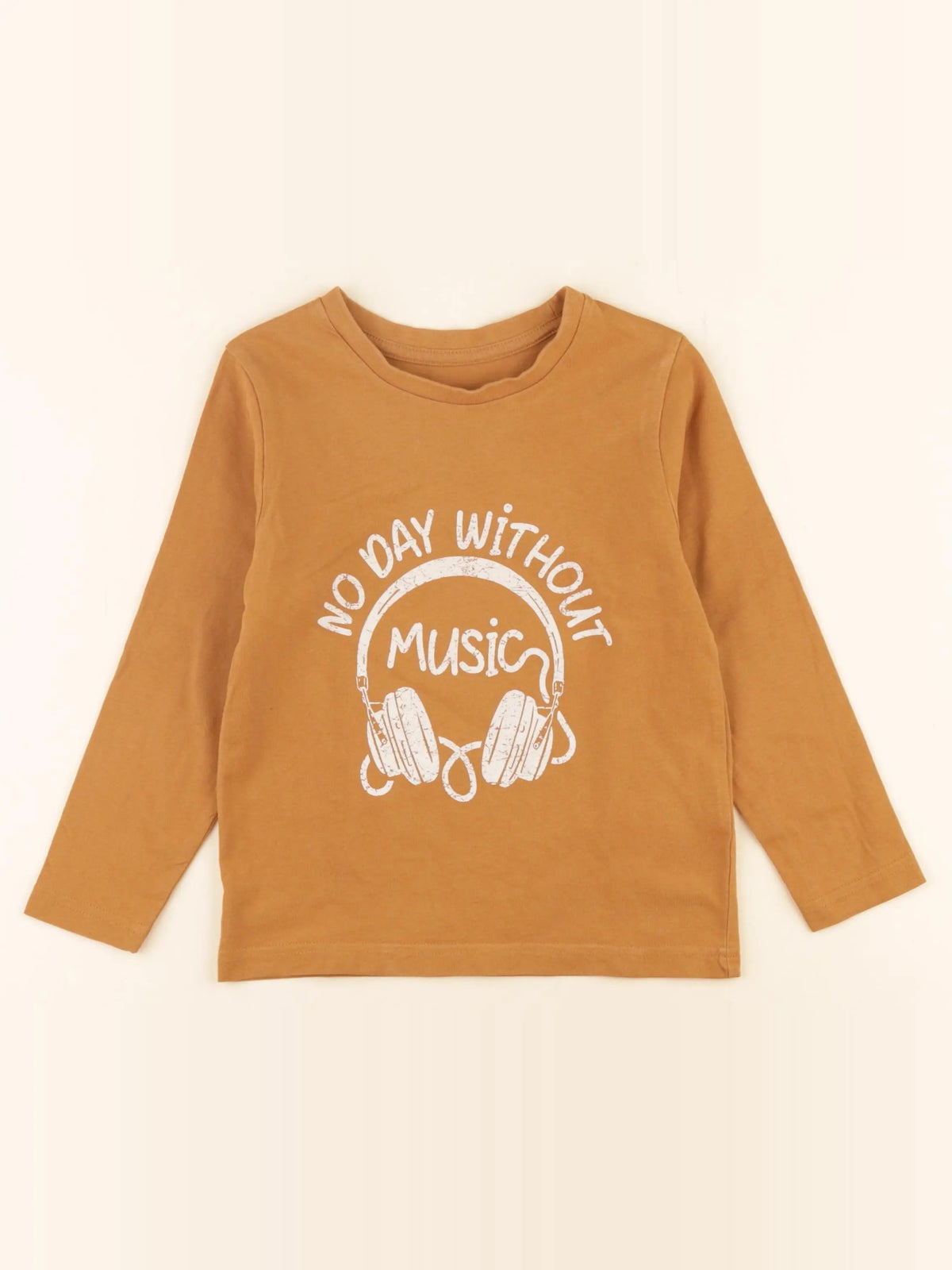 Vertbaudet - tee-shirt marron - 5 ans
